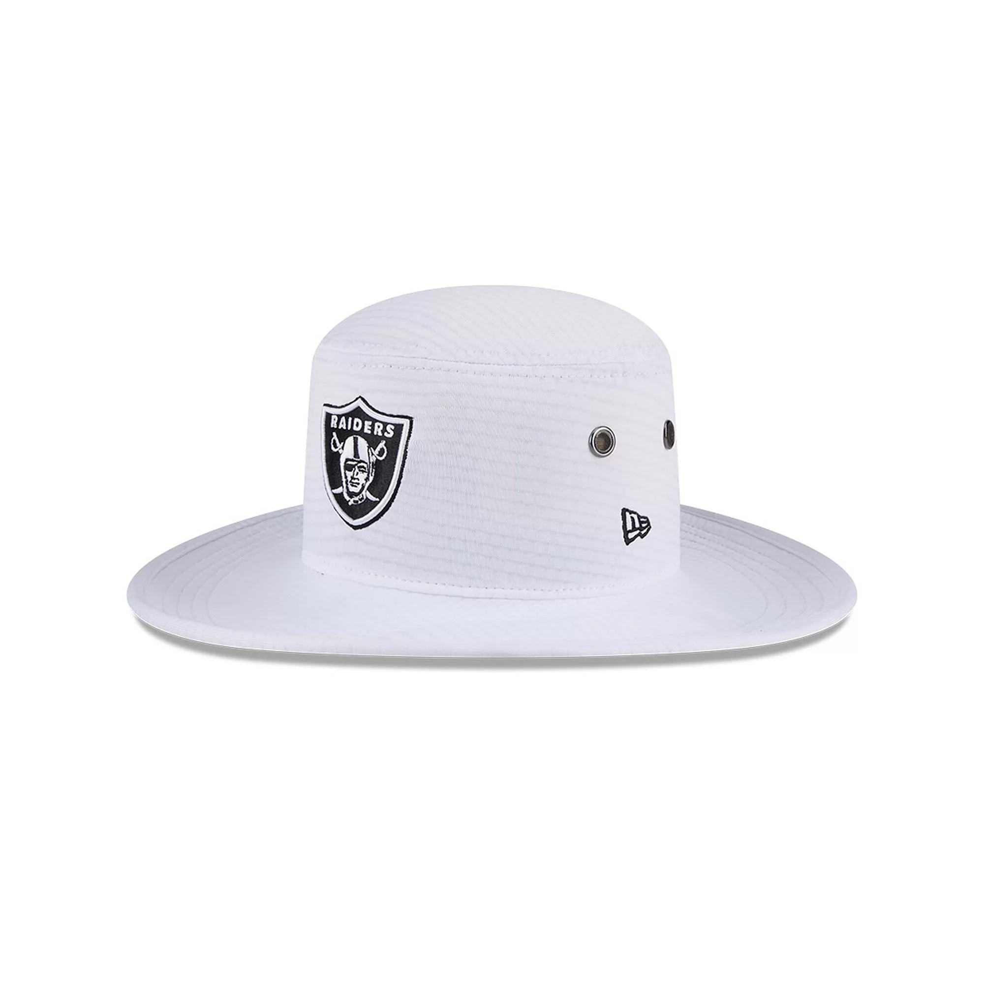 Men's New Era White Las Vegas Raiders 2024 NFL Training Camp Panama Bucket Hat, Lvr White Product Image