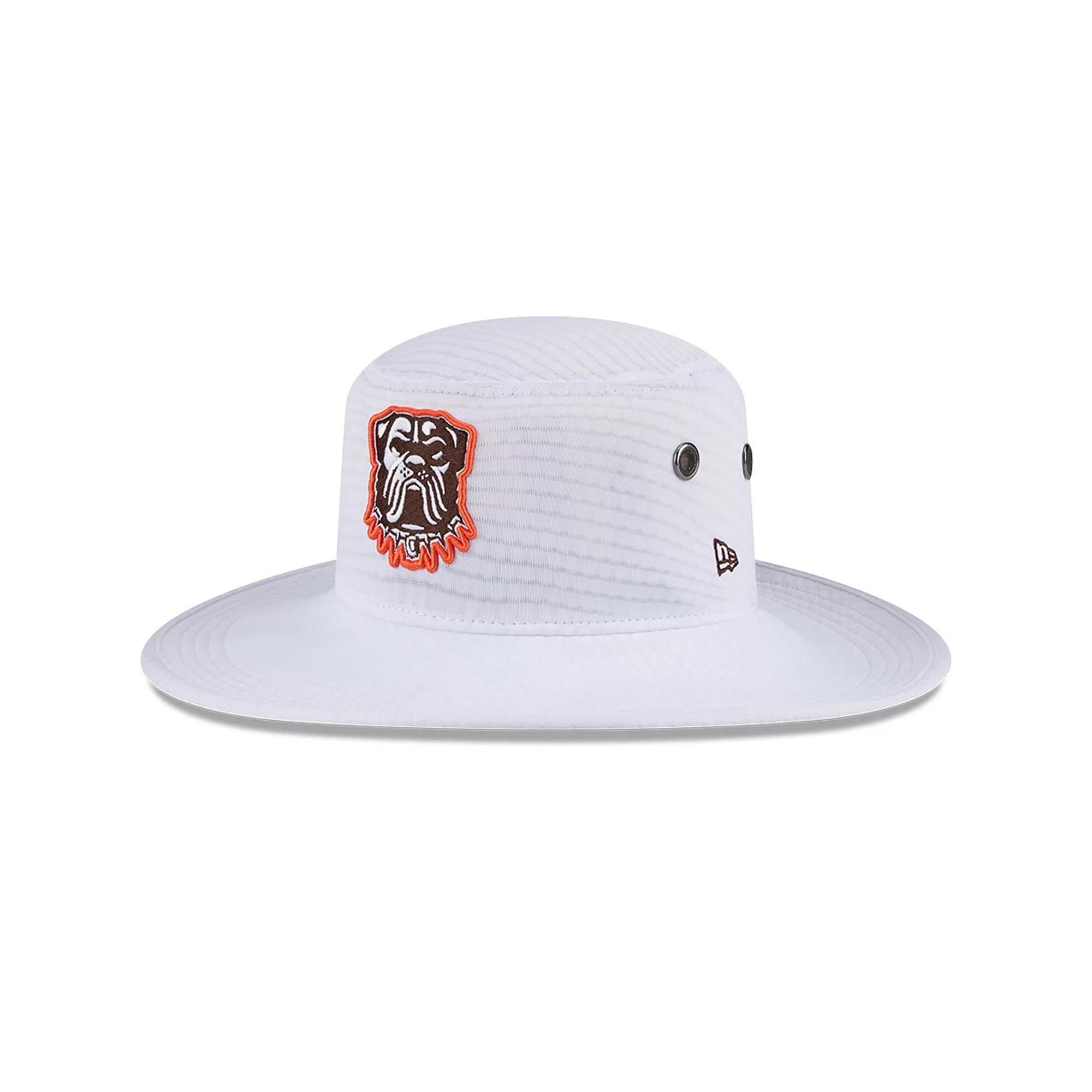 Men's New Era White Cleveland Browns 2024 NFL Training Camp Panama Bucket Hat Product Image
