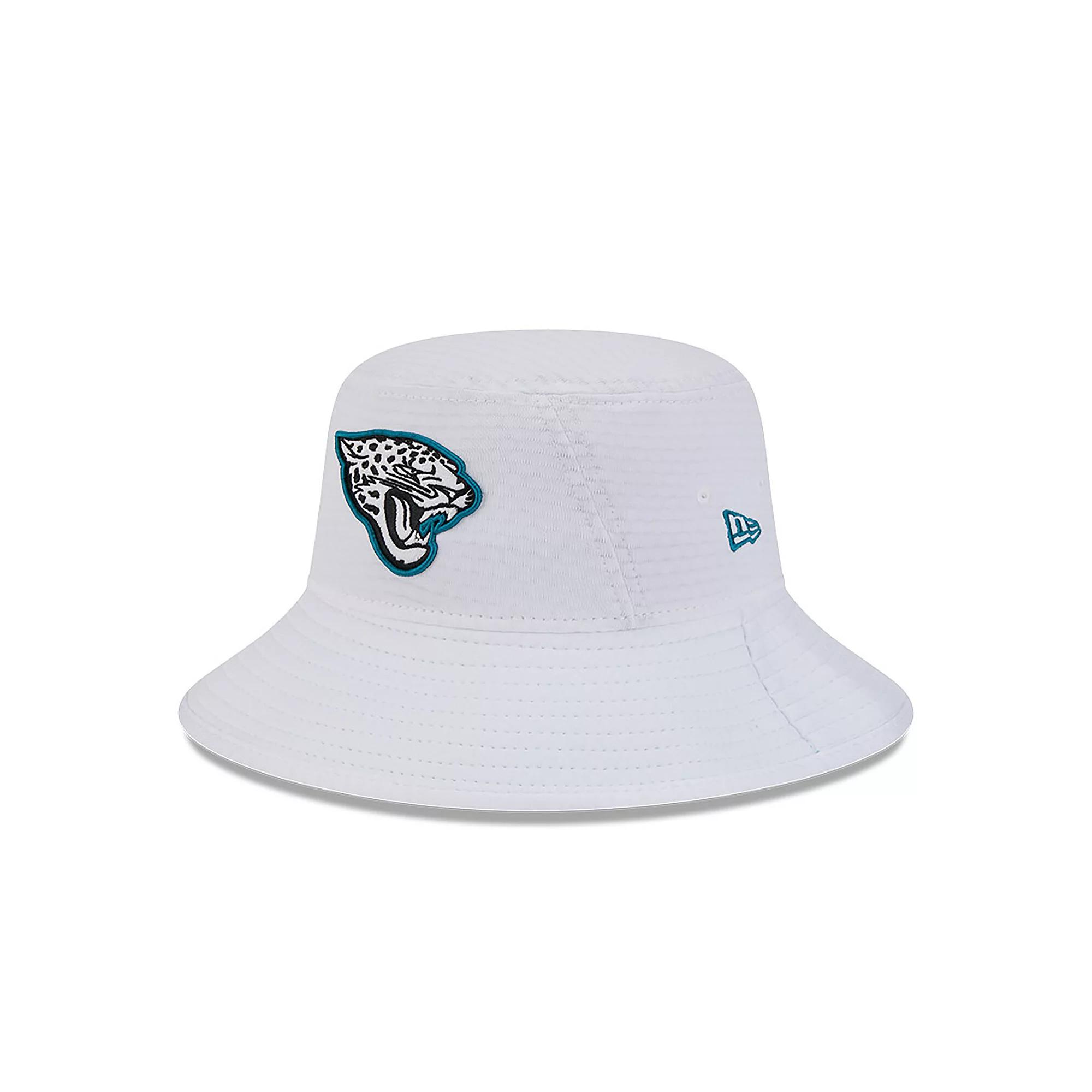 Men's New Era White Jacksonville Jaguars 2024 NFL Training Camp Stretch Bucket Hat Product Image