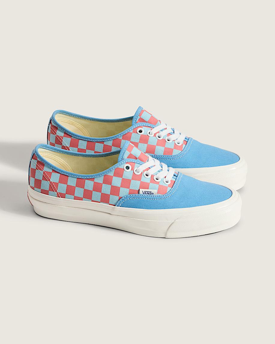 Premium Authentic Checkerboard Shoe in Heritage Blue / Pink| Vans US Product Image