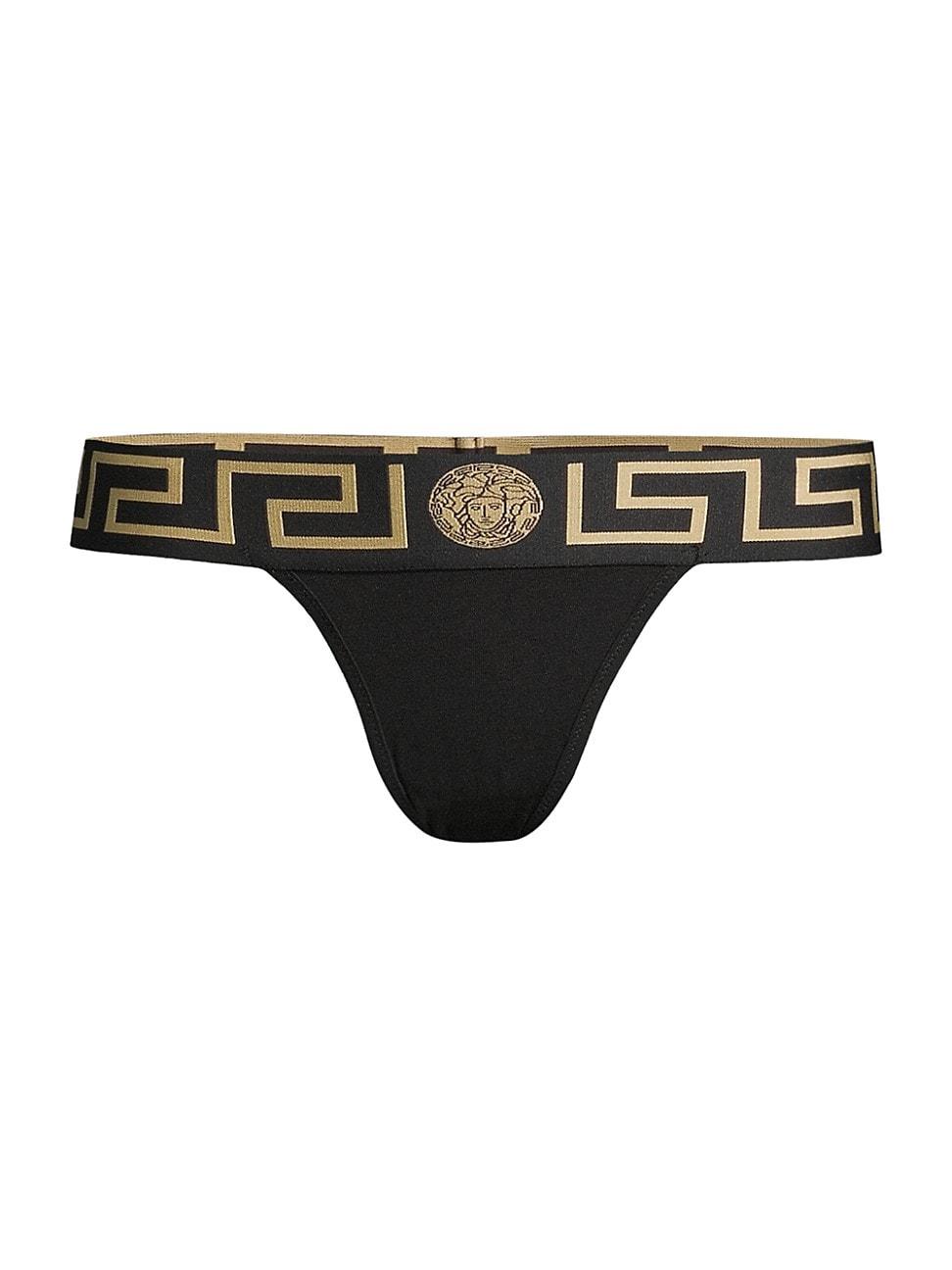 Womens Greca Border Thong Product Image