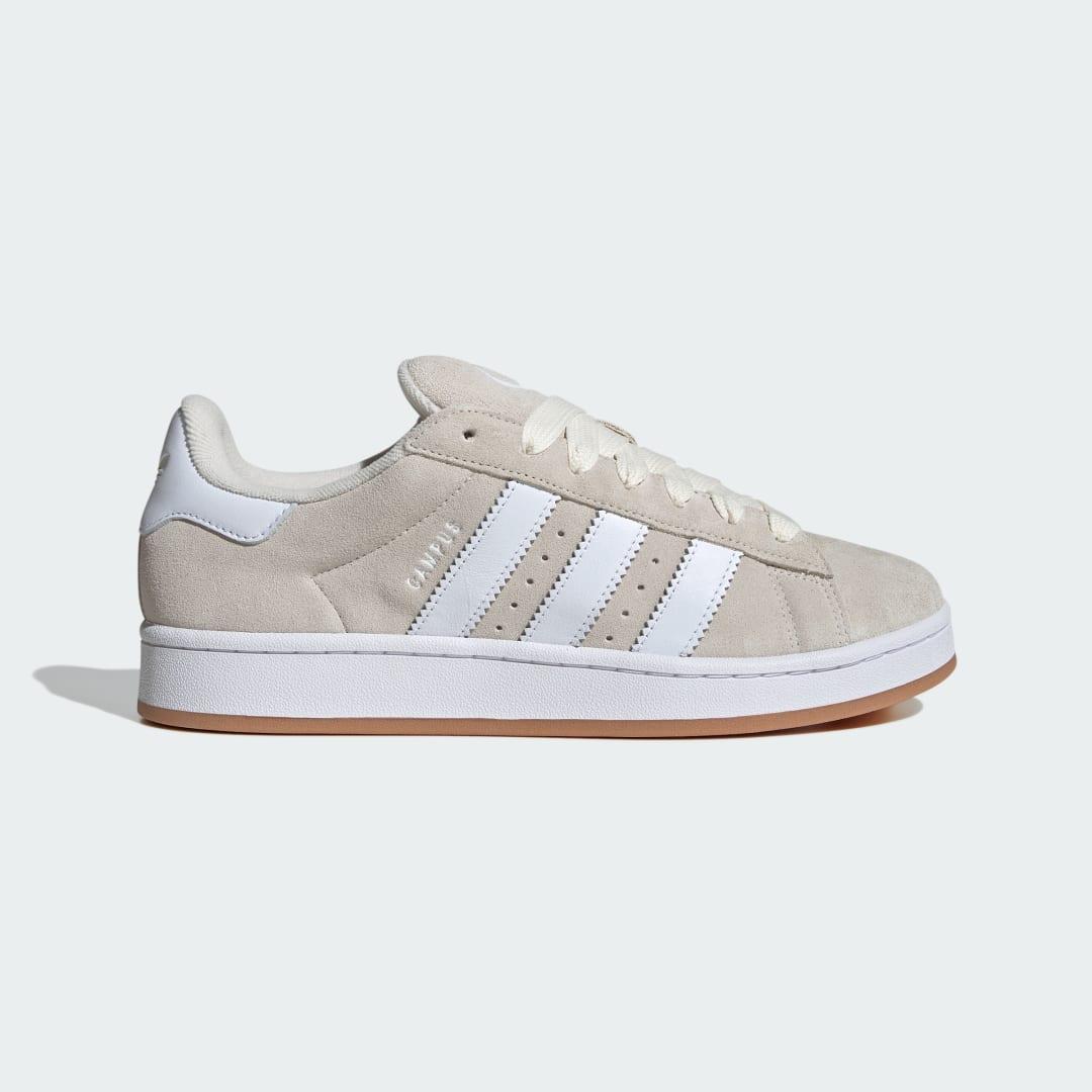 adidas Mens Originals Campus 00s Casual Shoes in Wonder White/Gum Product Image