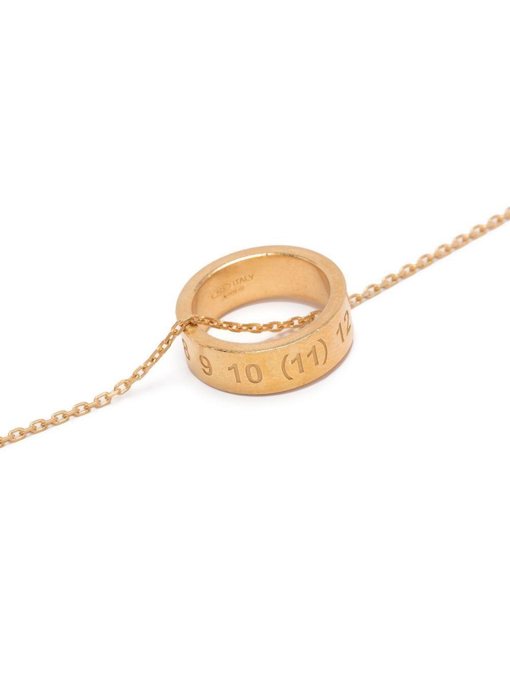 Numerical ring pendant necklace Product Image