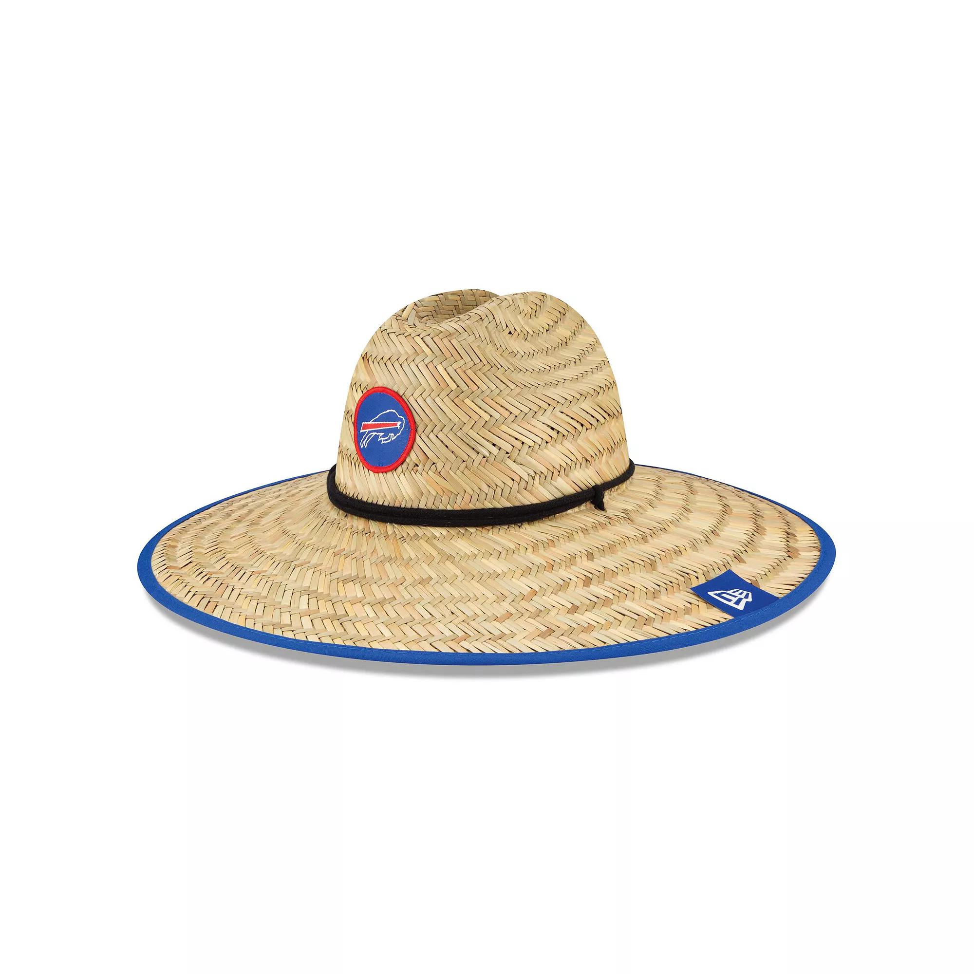 Mens New Era Natural Buffalo Bills 2020 NFL Summer Sideline Official Straw Hat Product Image