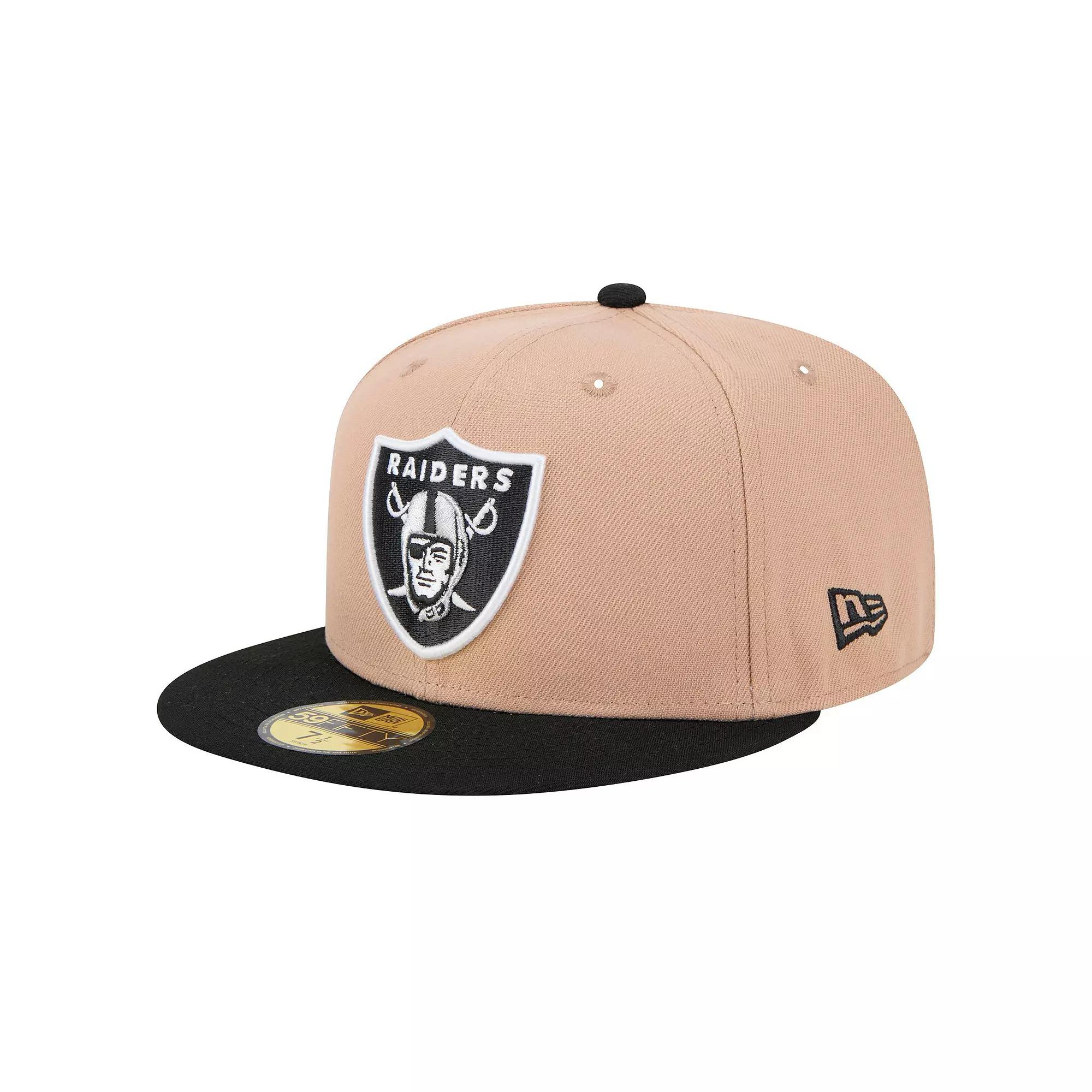 Men's New Era Tan Las Vegas Raiders   Logo Main 59FIFTY Fitted Hat, Size: 6 7/8, Lvr Team Product Image
