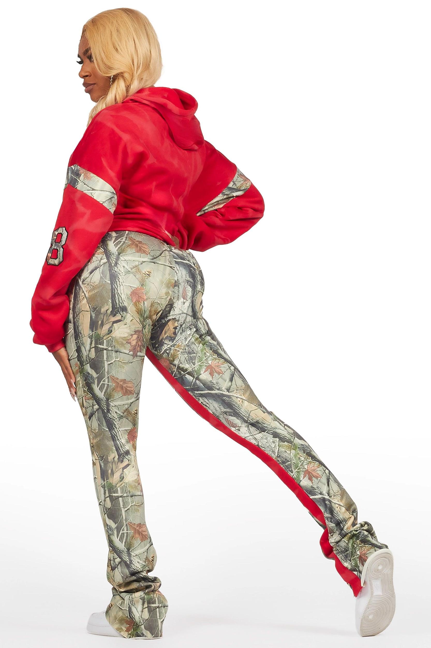 Eniyha Red/Camo Stacked Trackset Female Product Image