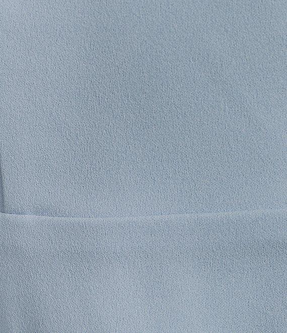 Next Up Short Flutter Sleeve V-Neck Back Twist Cut Out Loop And Button Solid Dress Product Image