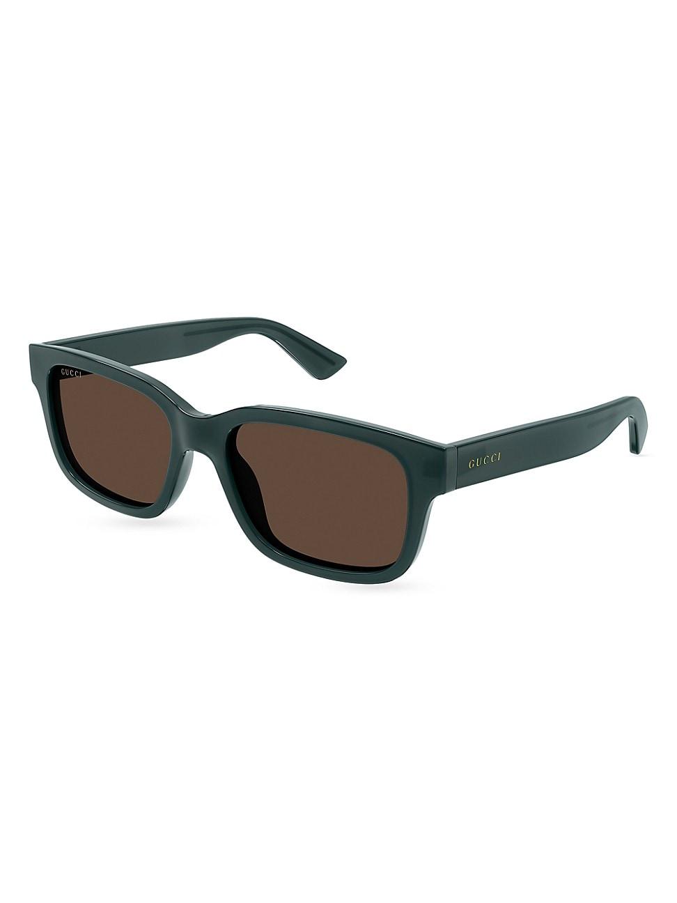 Mens Minimal 56MM Square Sunglasses Product Image