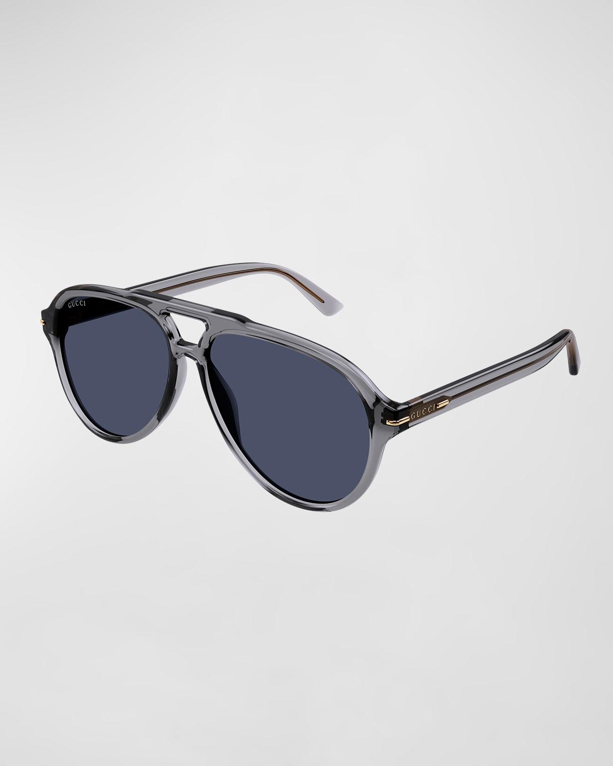 Mens GG Line Pilot Recycled Acetate Sunglasses Product Image