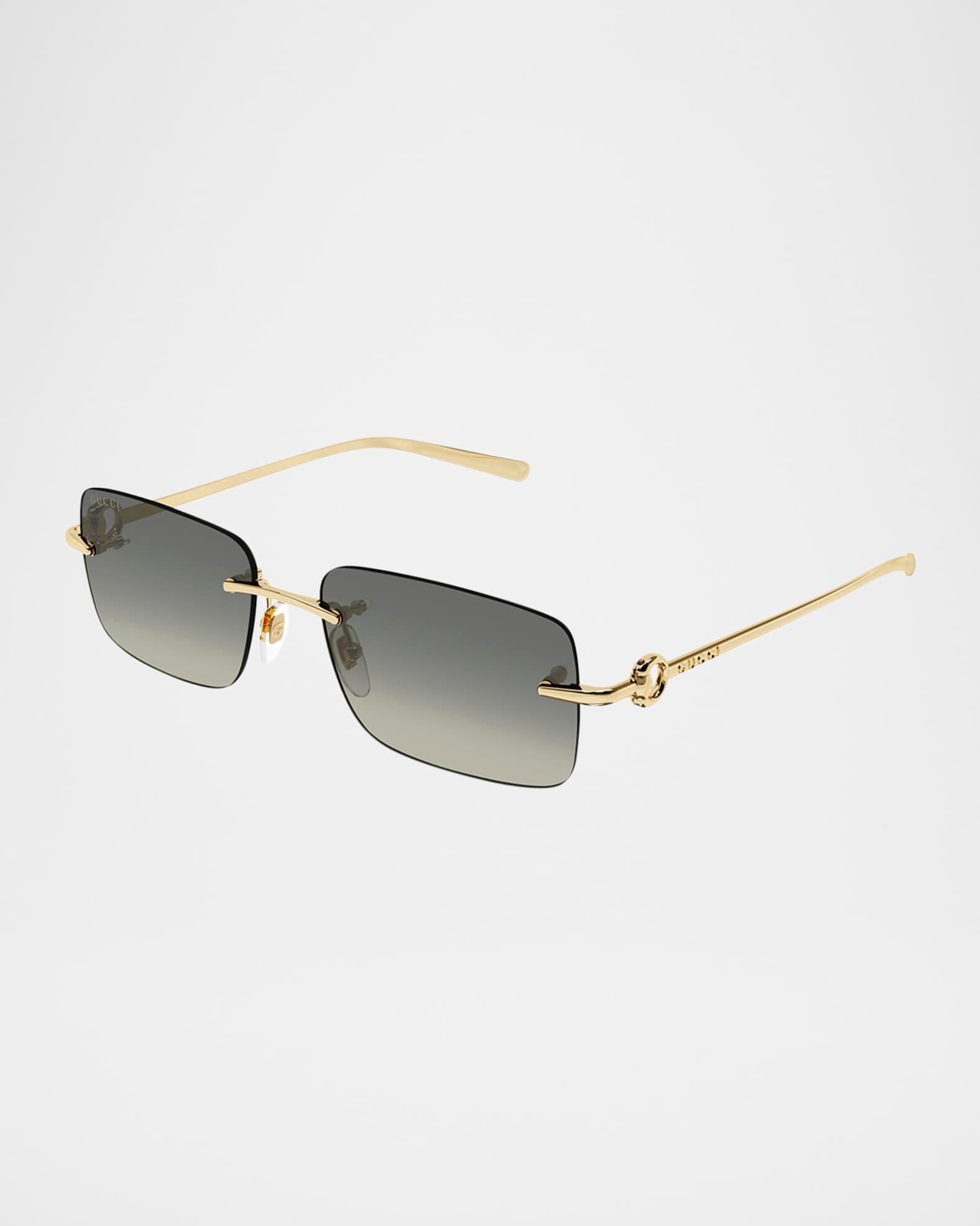 Men's GG1703S Metal Rectangle Sunglasses Product Image