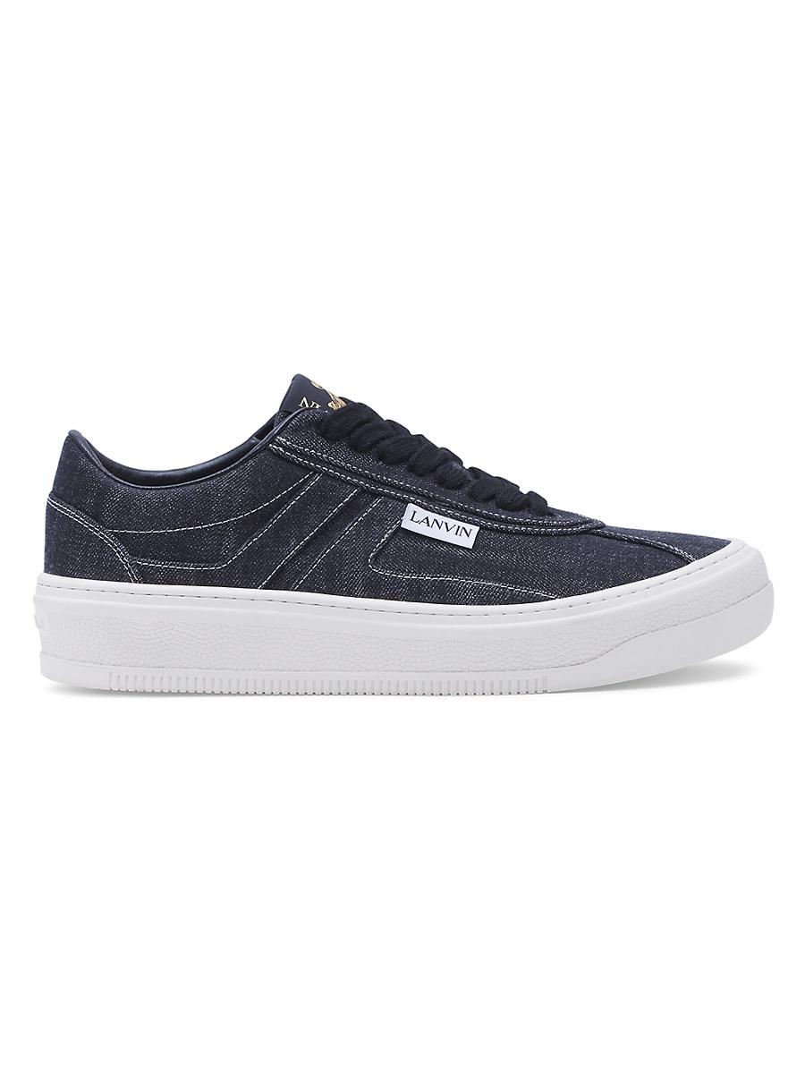 Mens Cash Sneakers in Denim Product Image