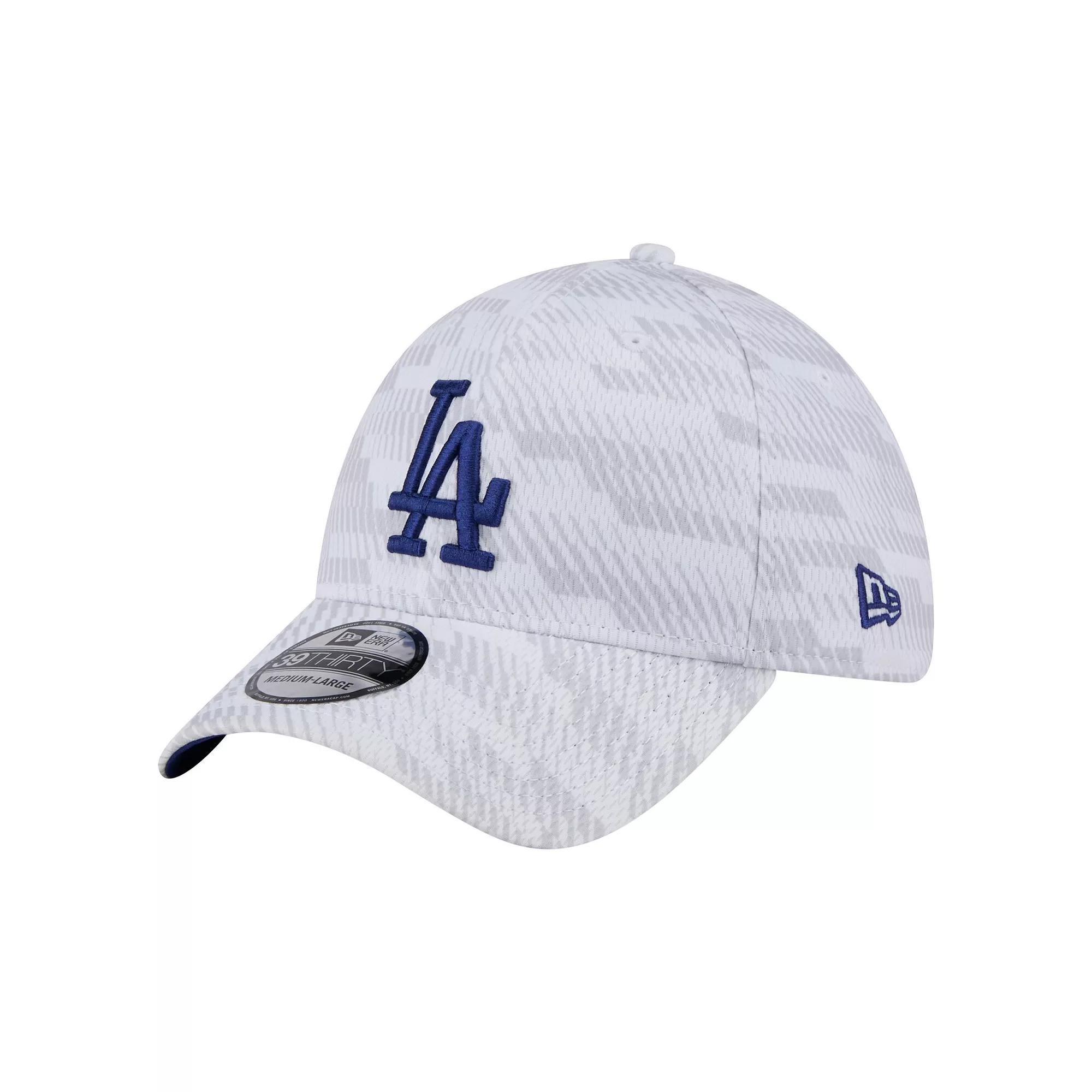 Men's New Era  White Los Angeles Dodgers Graded 39THIRTY Flex Hat, Size: Medium/Large Product Image