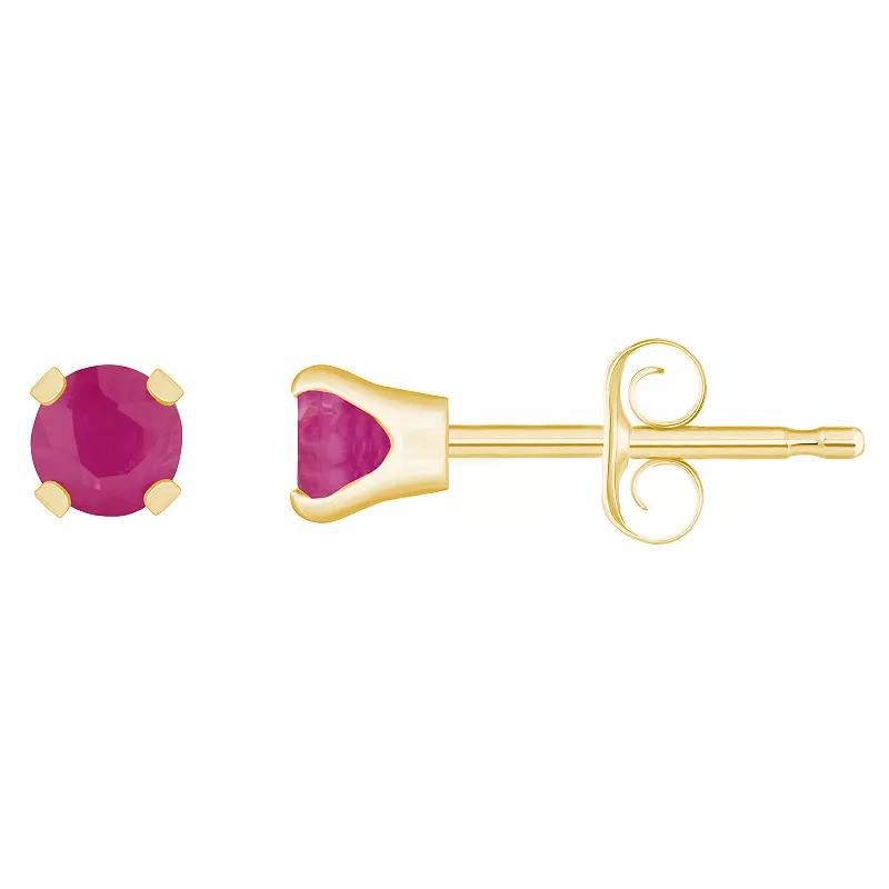 Celebration Gems 14k White Gold Gemstone Stud Earrings, Women's, September Product Image