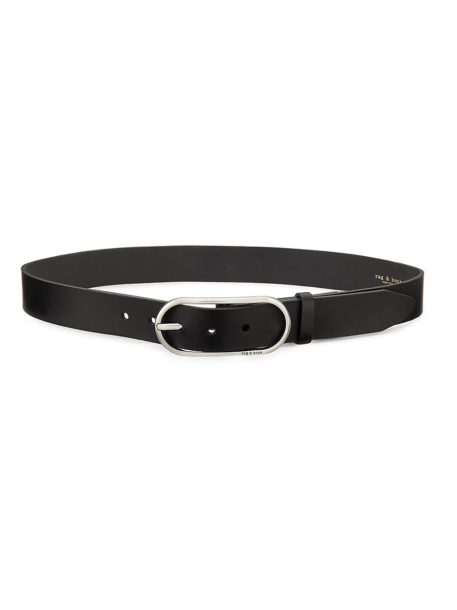 Womens Rounded Rebound Leather Belt Product Image