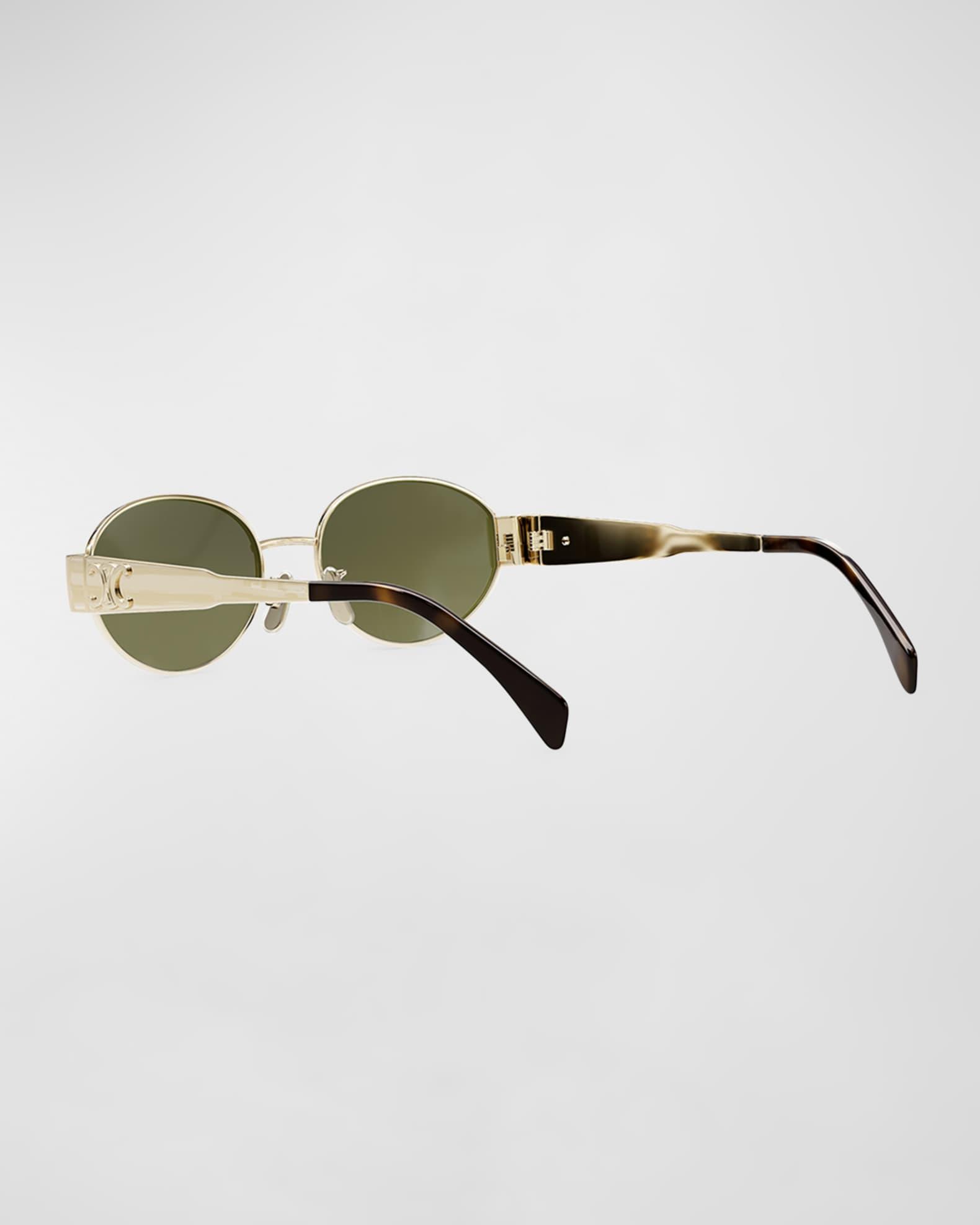 Men's Triomphe Metal Oval Sunglasses Product Image