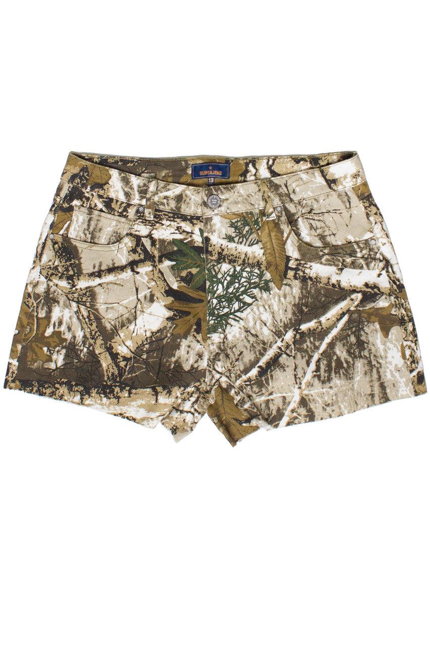 Woodland Camo Cut Off Shorts Product Image