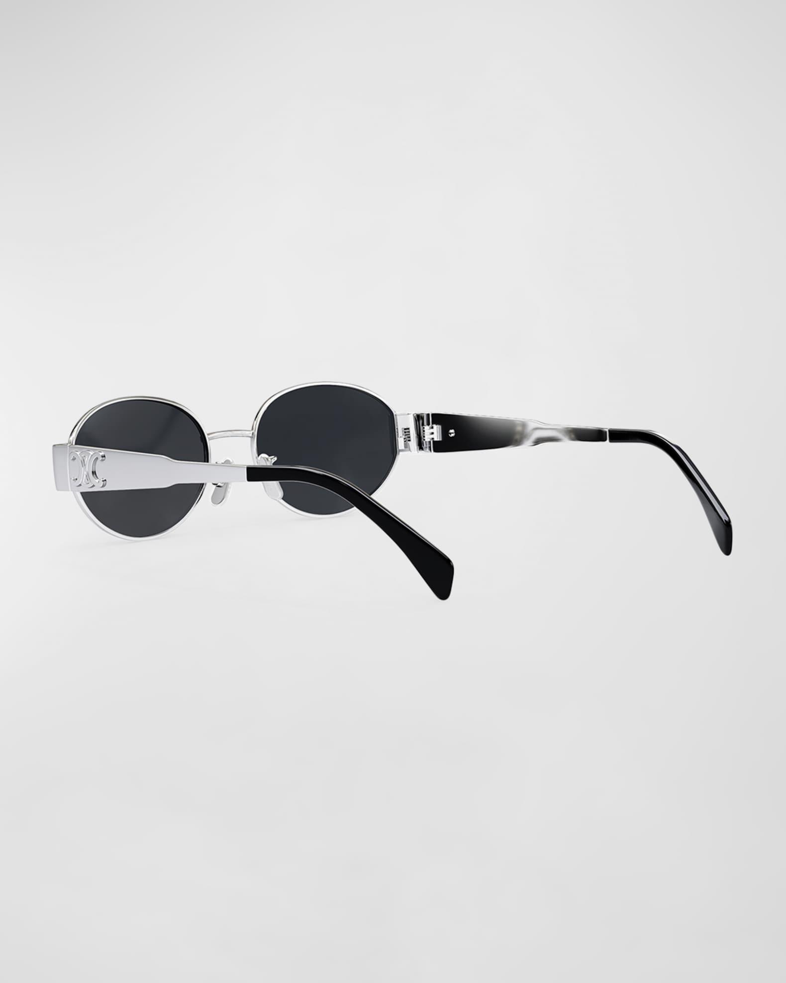 Men's Triomphe Metal Oval Sunglasses Product Image