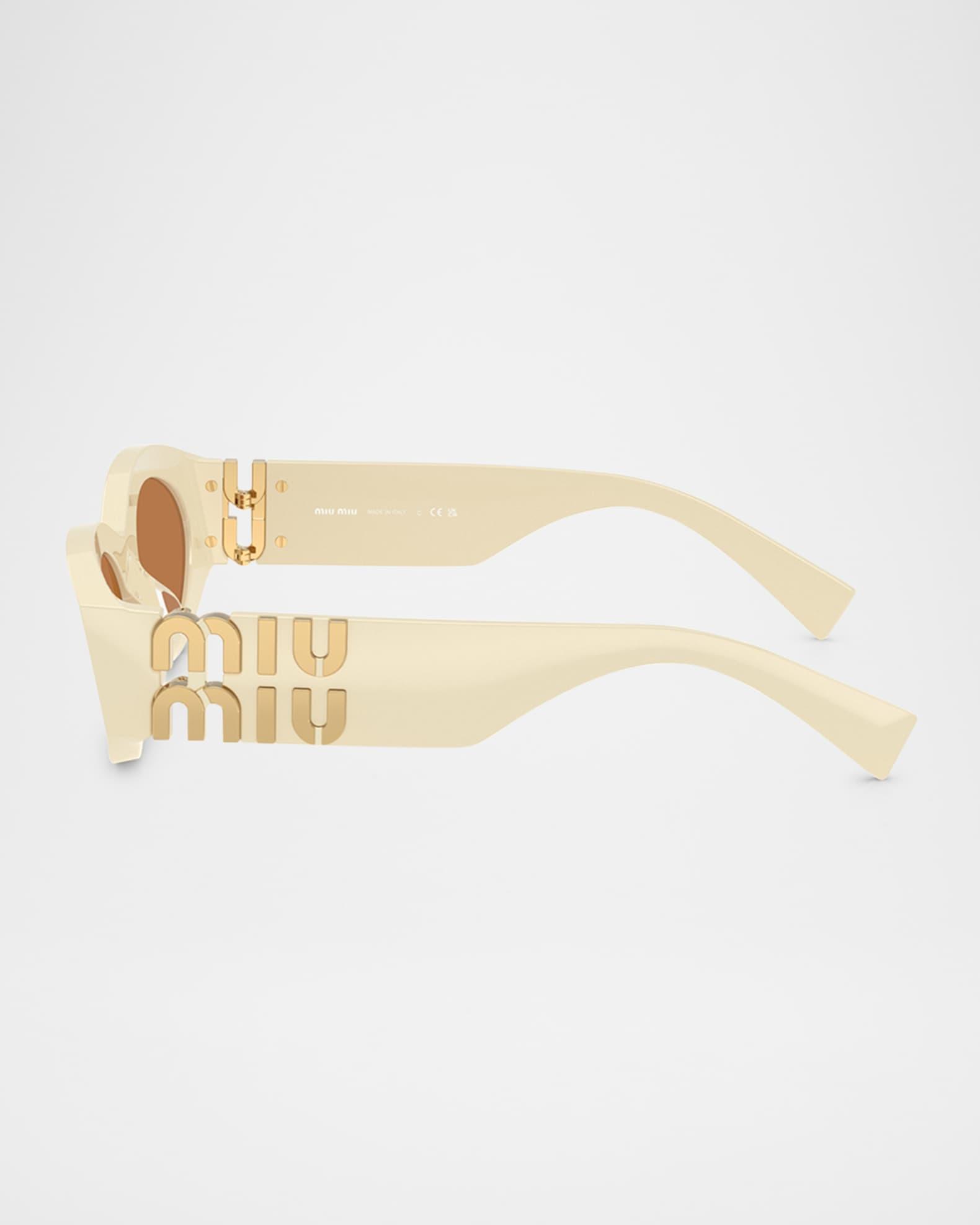 0MU 11WS Acetate Oval Sunglasses Product Image