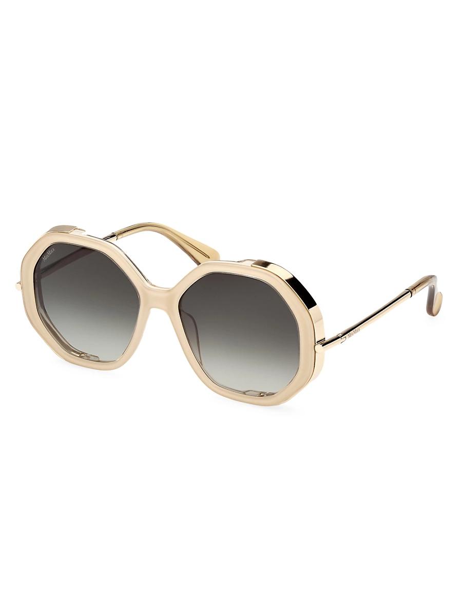 Womens 55MM Geometric Sunglasses Product Image