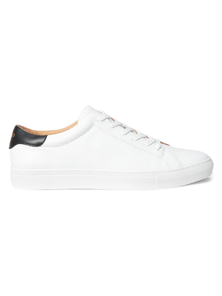 Polo Ralph Lauren Mens Jermain Leather Sneakers Product Image