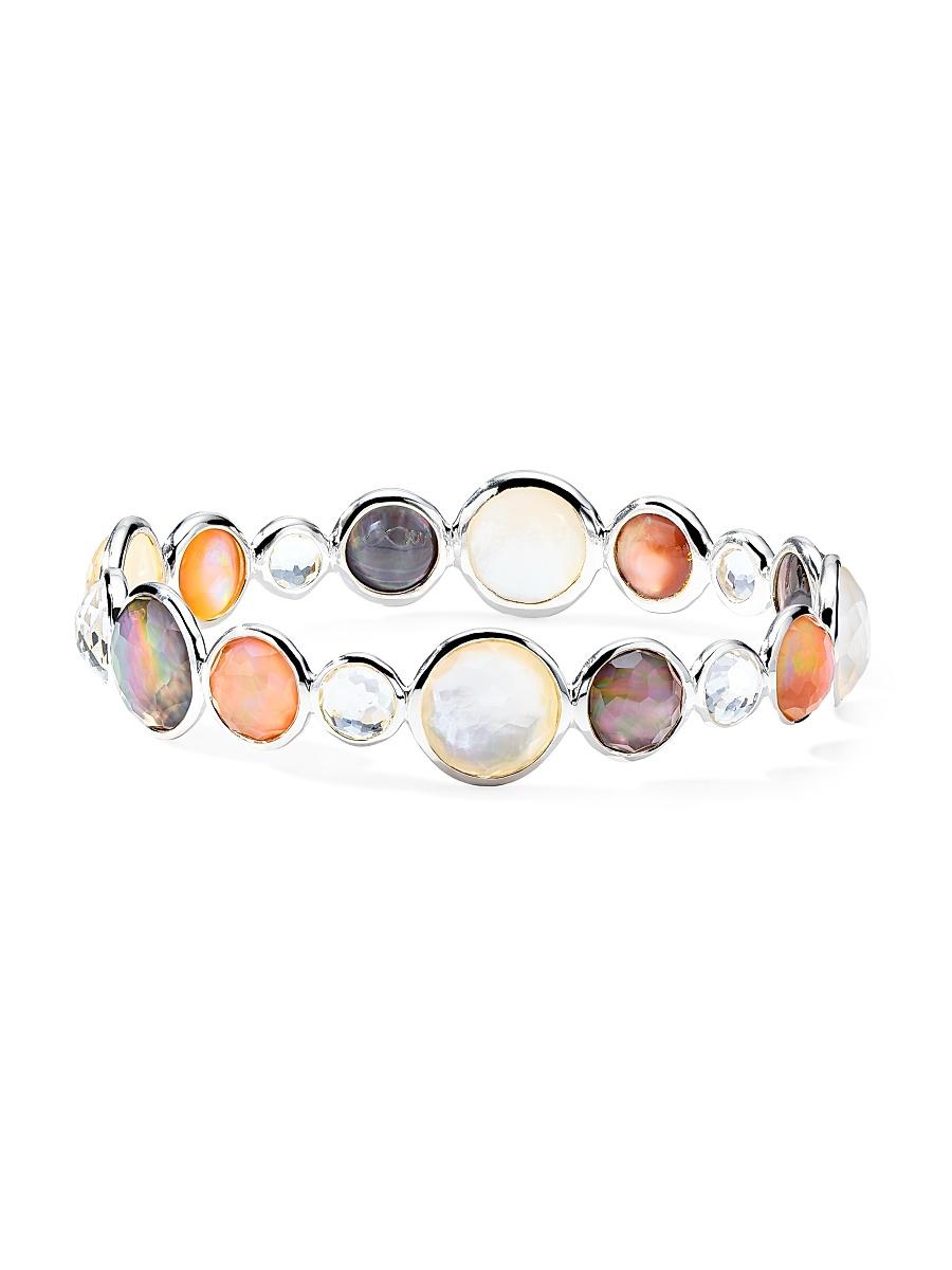 Womens Lollipop Sterling Silver & Gemstone Bangle Product Image