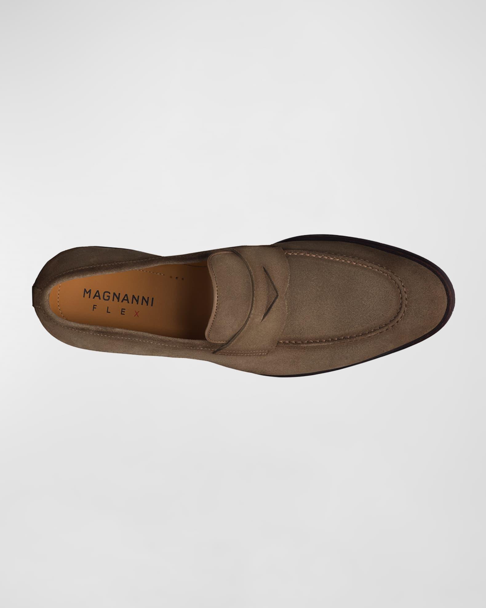 Men's Lucien Suede Penny Loafers Product Image