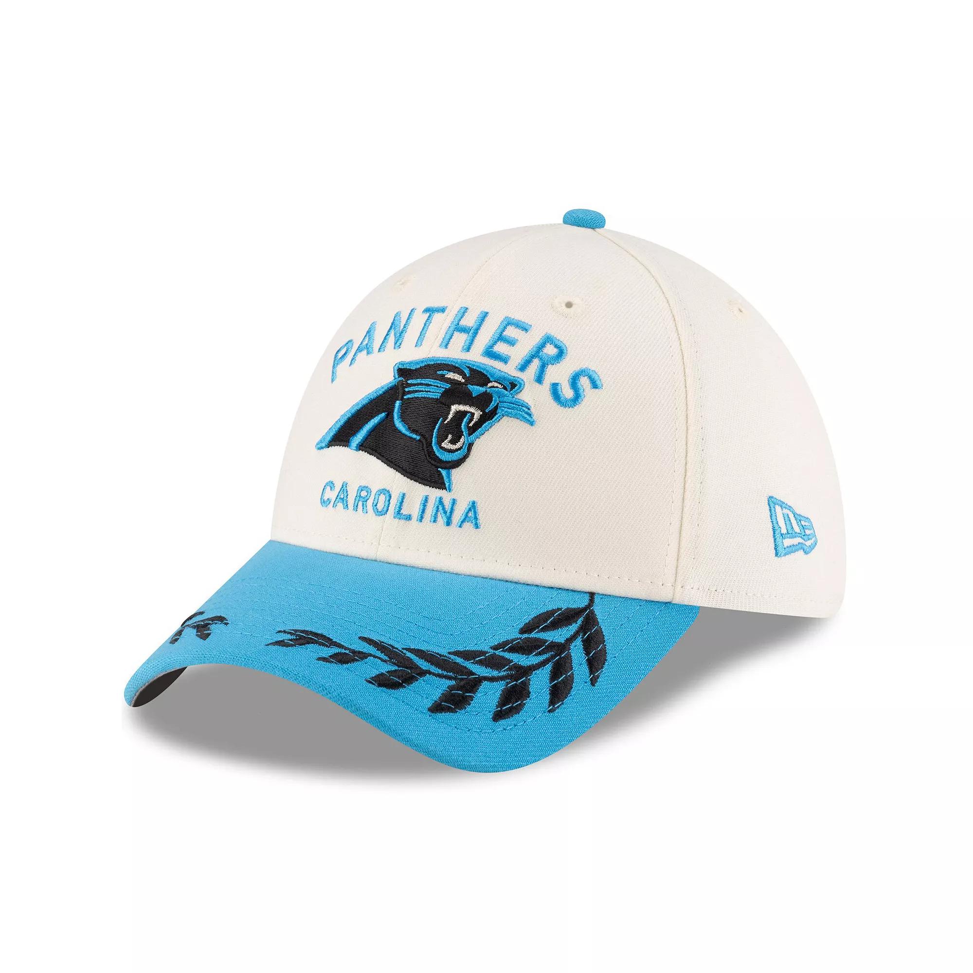Men's New Era  Cream/Blue Carolina Panthers 2025 NFL Draft 39THIRTY Flex Hat, Size: Medium/Large, Beige Product Image