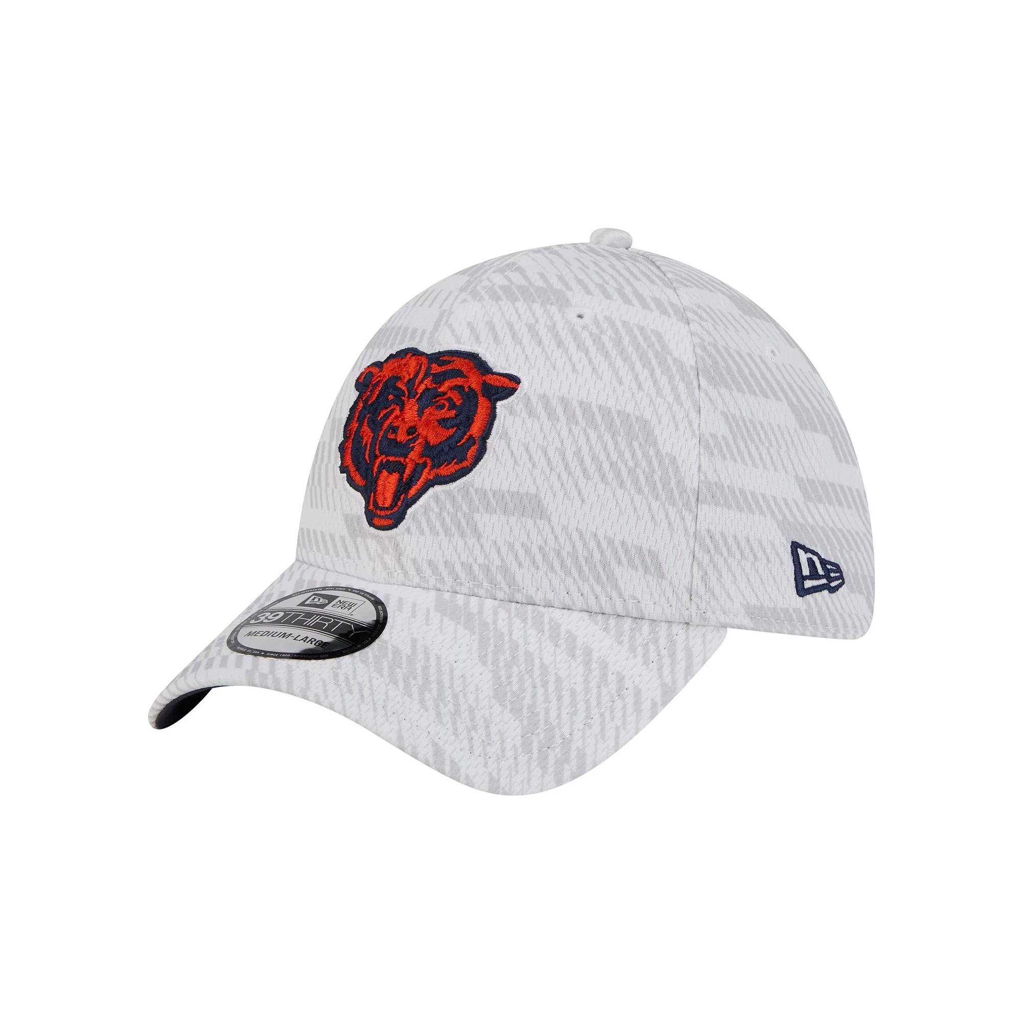 Men's New Era  White Chicago Bears Gameday Graded 39THIRTY Flex Hat, Size: Small/Medium Product Image
