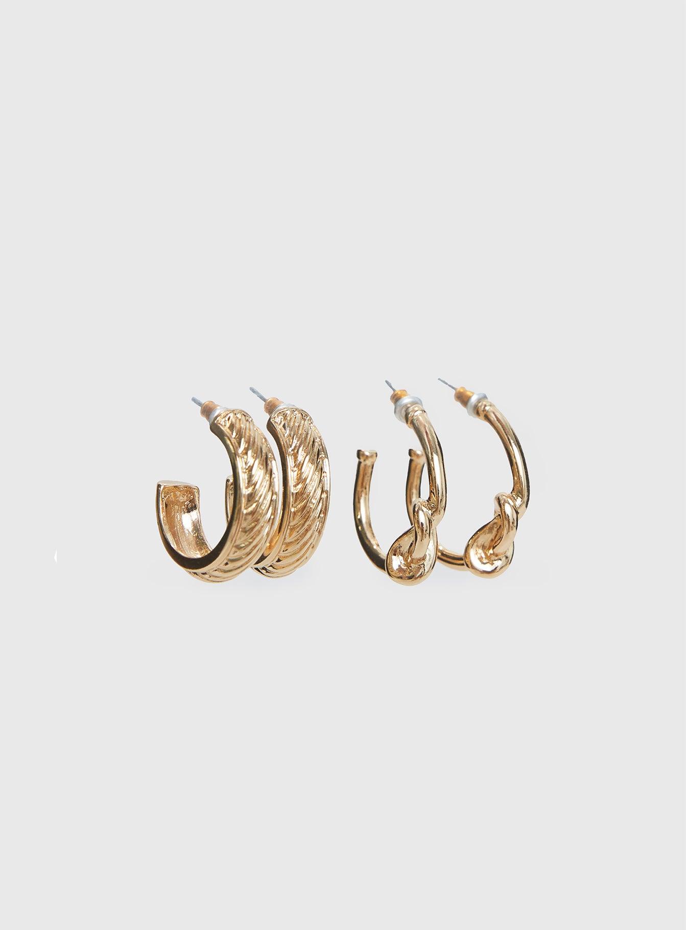 Moonshine Earring Set Gold Product Image