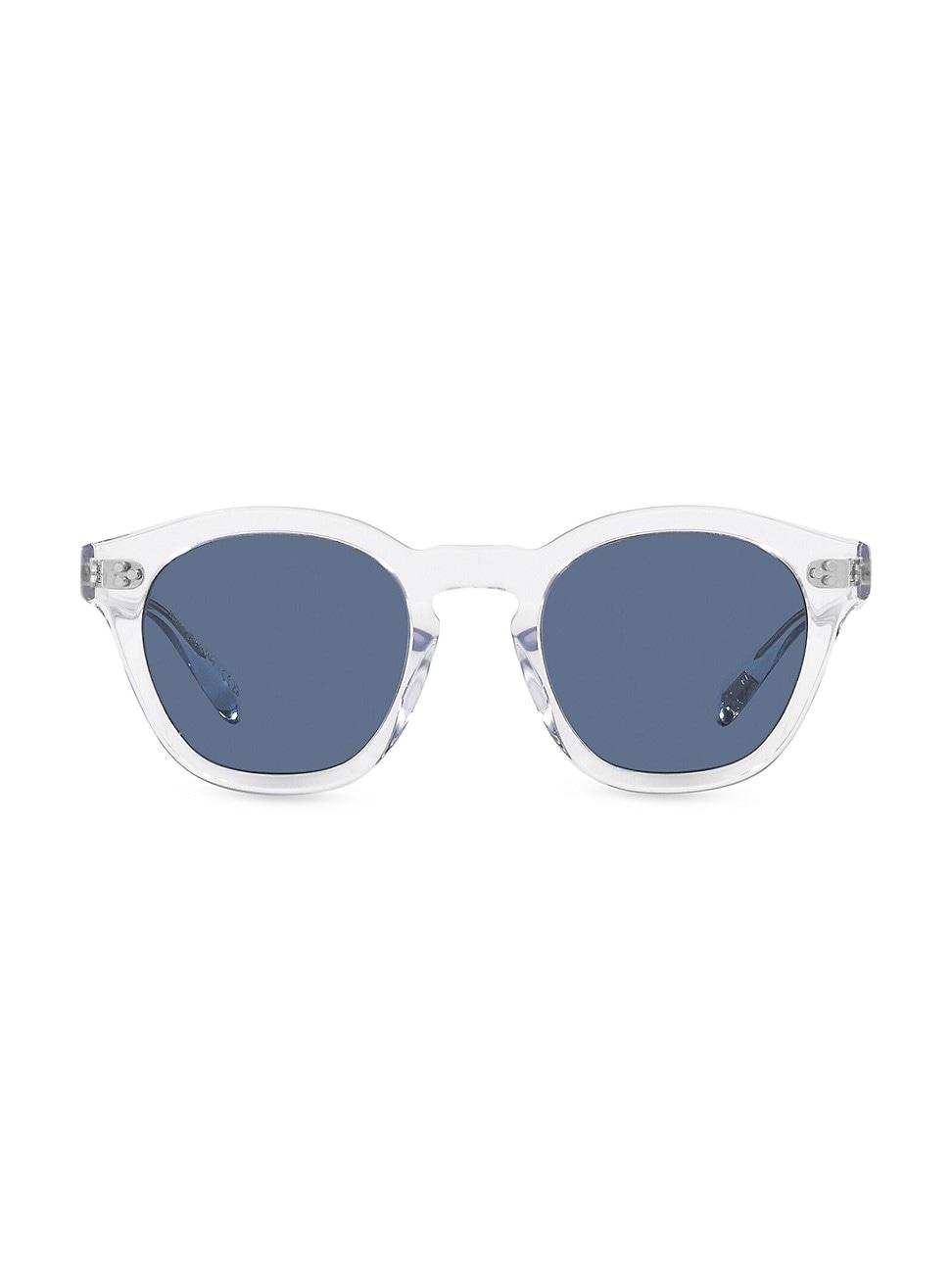 Mens Rorke 47MM Round Mirrored Sunglasses Product Image