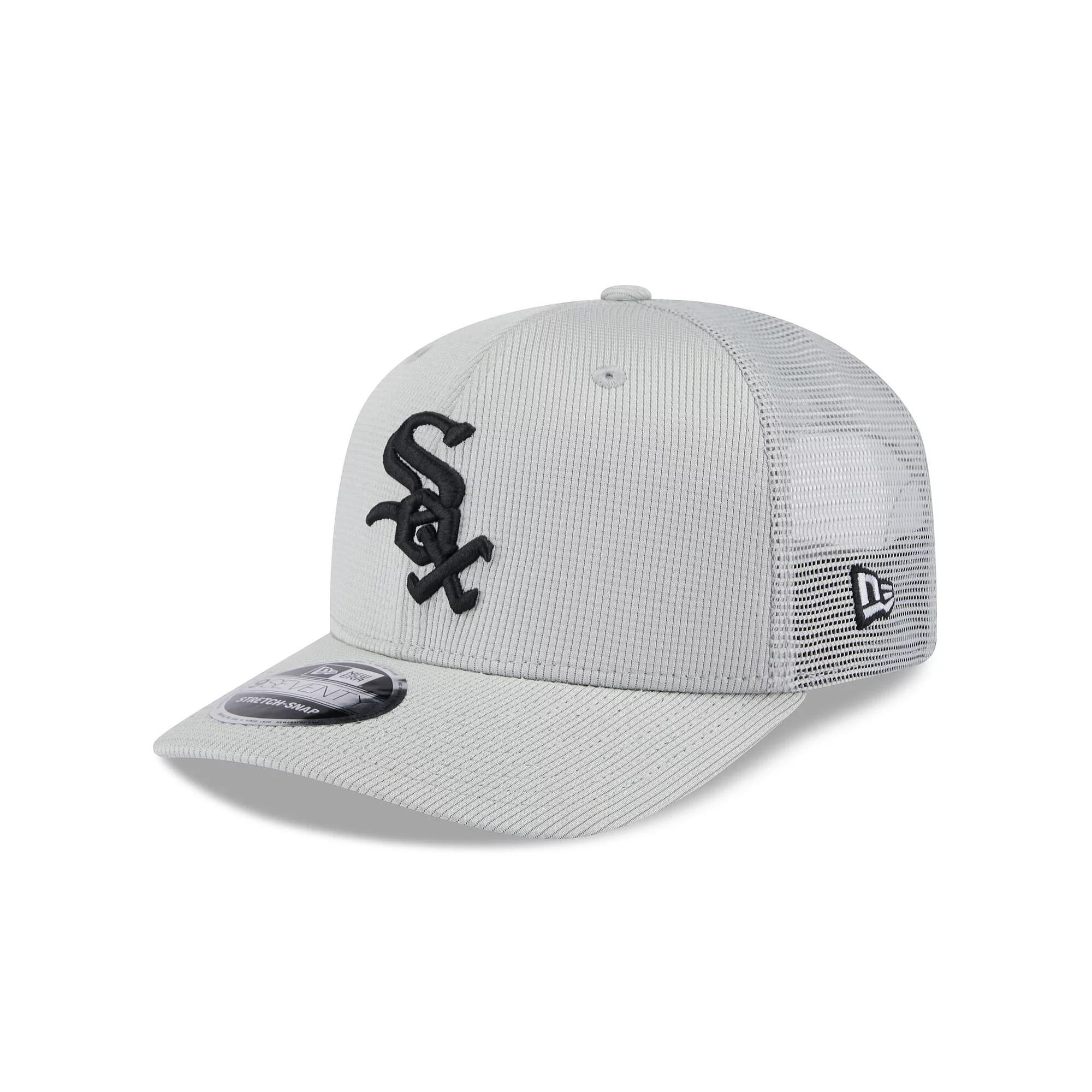 Men's New Era  Gray Chicago White Sox 2025 Spring Training 9SEVENTY Stretch-Snap Trucker Hat, Grey Product Image