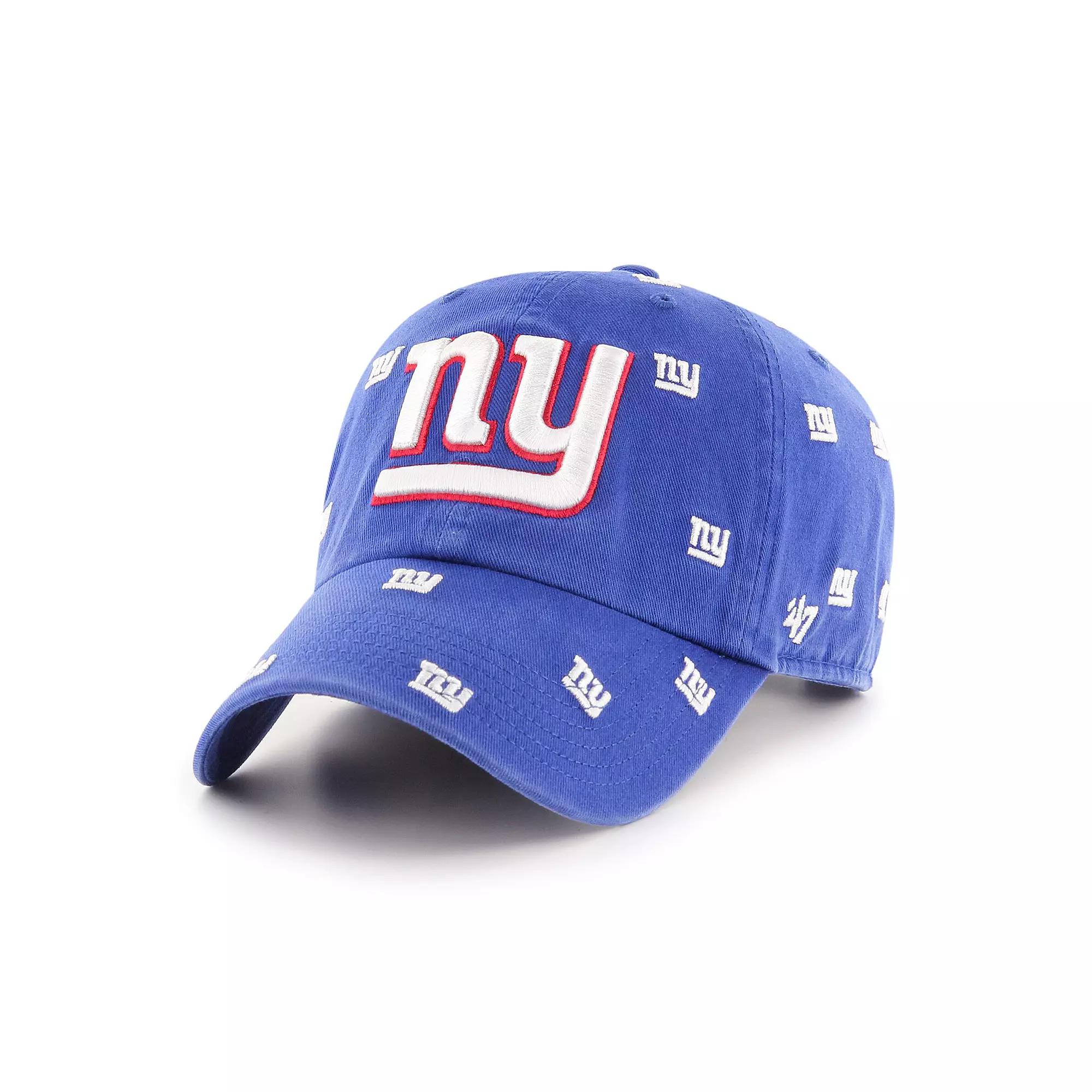 Women's '47 Royal New York Giants Confetti Clean Up Adjustable Hat, Blue Product Image