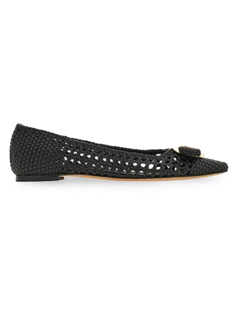 Womens Zea Leather Ballet Flats Product Image