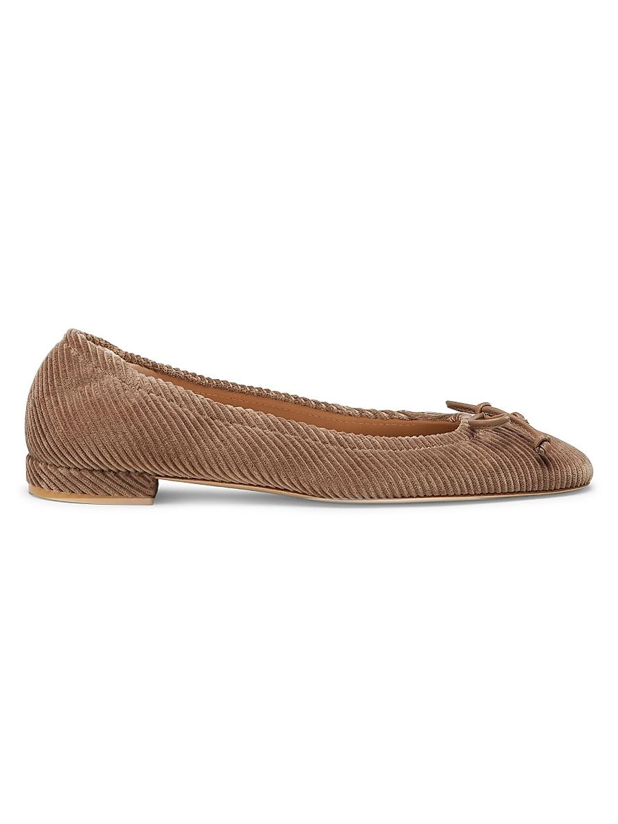 Womens Bria Corduroy Velvet Ballet Flats Product Image