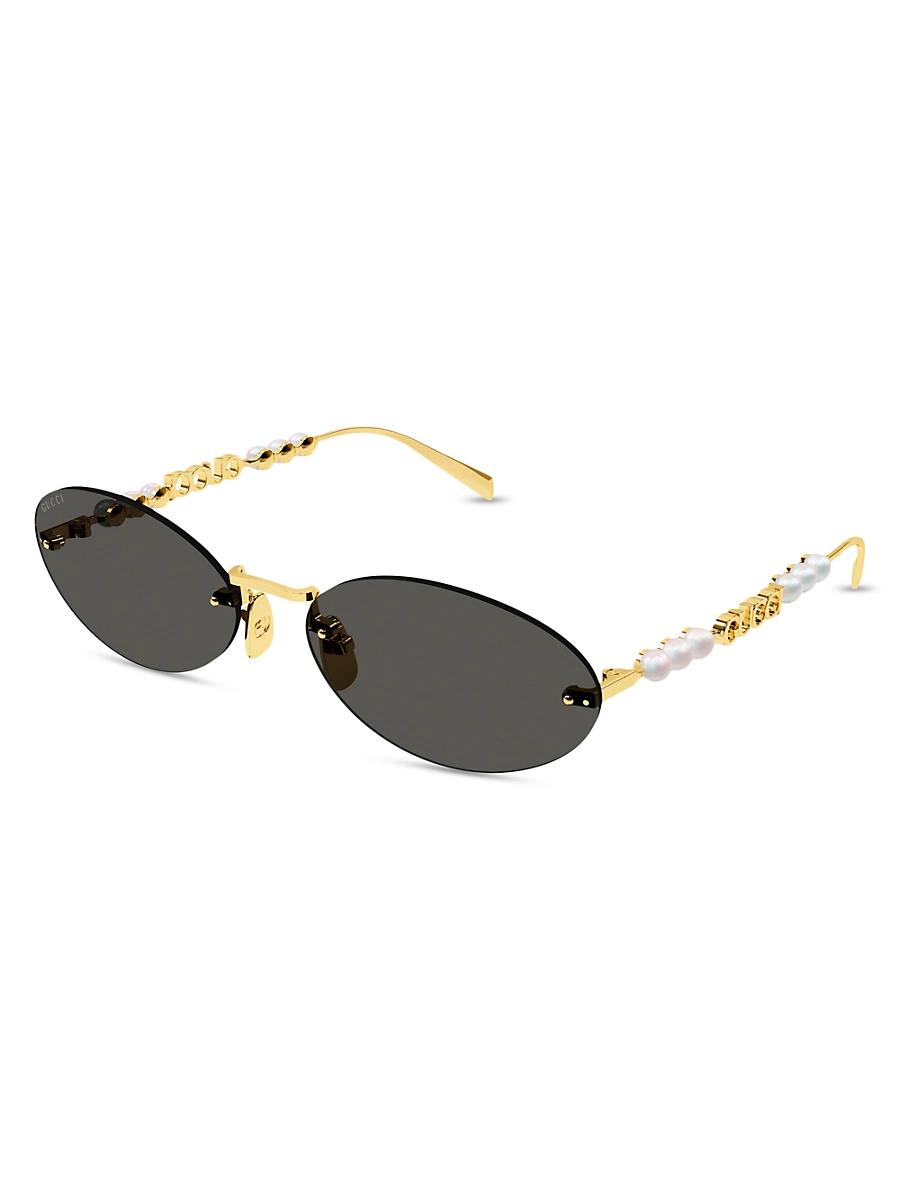 Womens Fashion Show 62MM Oval Sunglasses Product Image