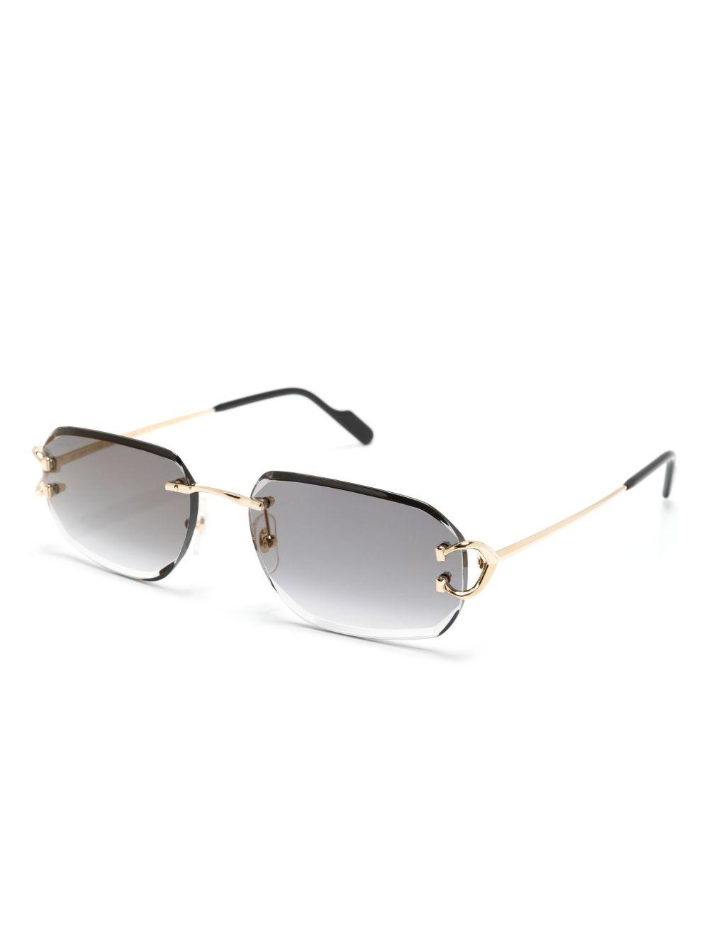 rectangle-frame sunglasses Product Image