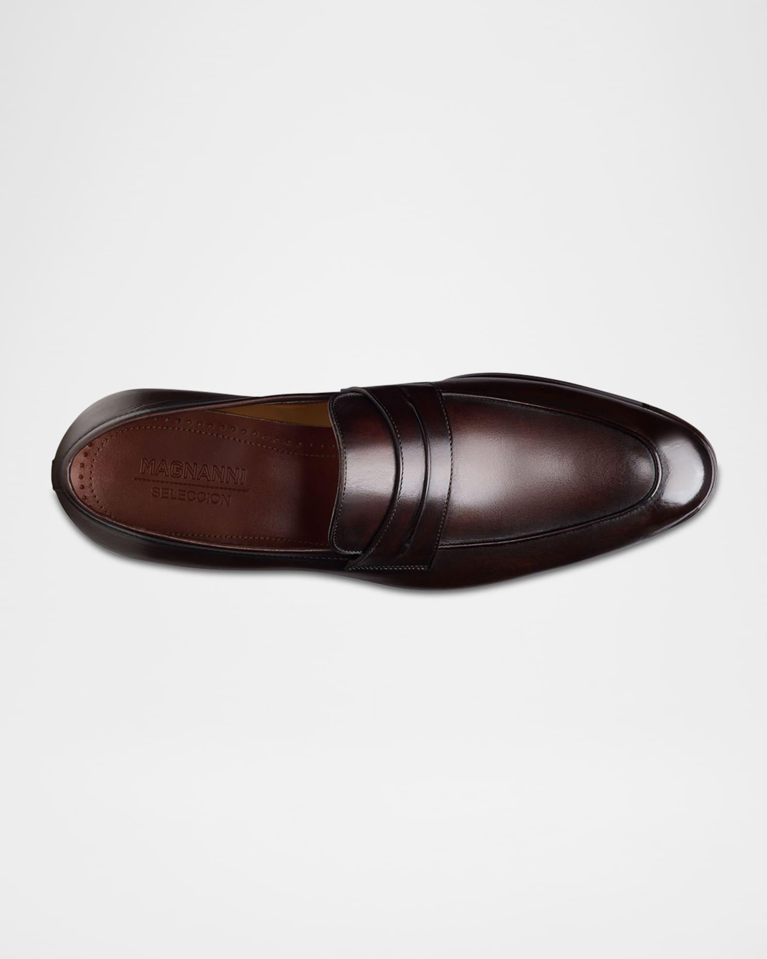 Men's Marquis Leather Penny Loafers Product Image