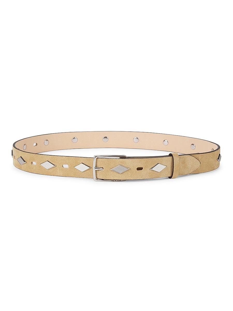 Womens Colin Studded Suede Belt Product Image