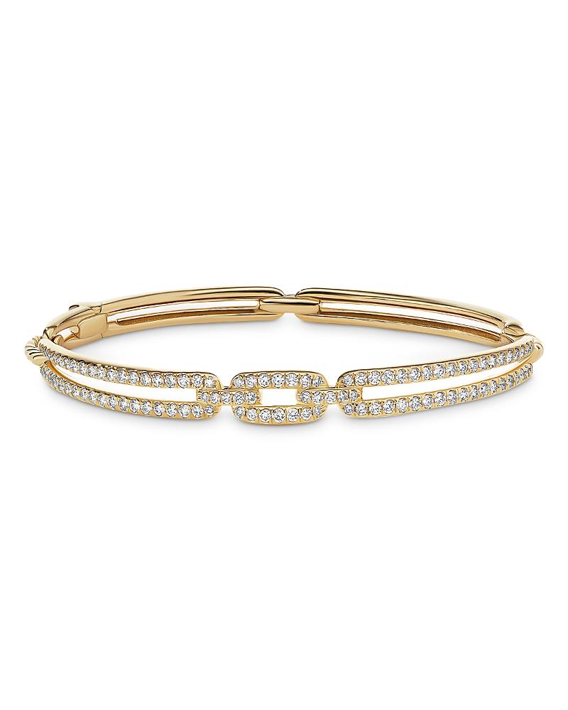 Womens Stax Linked Bracelet in 18K Yellow Gold Product Image