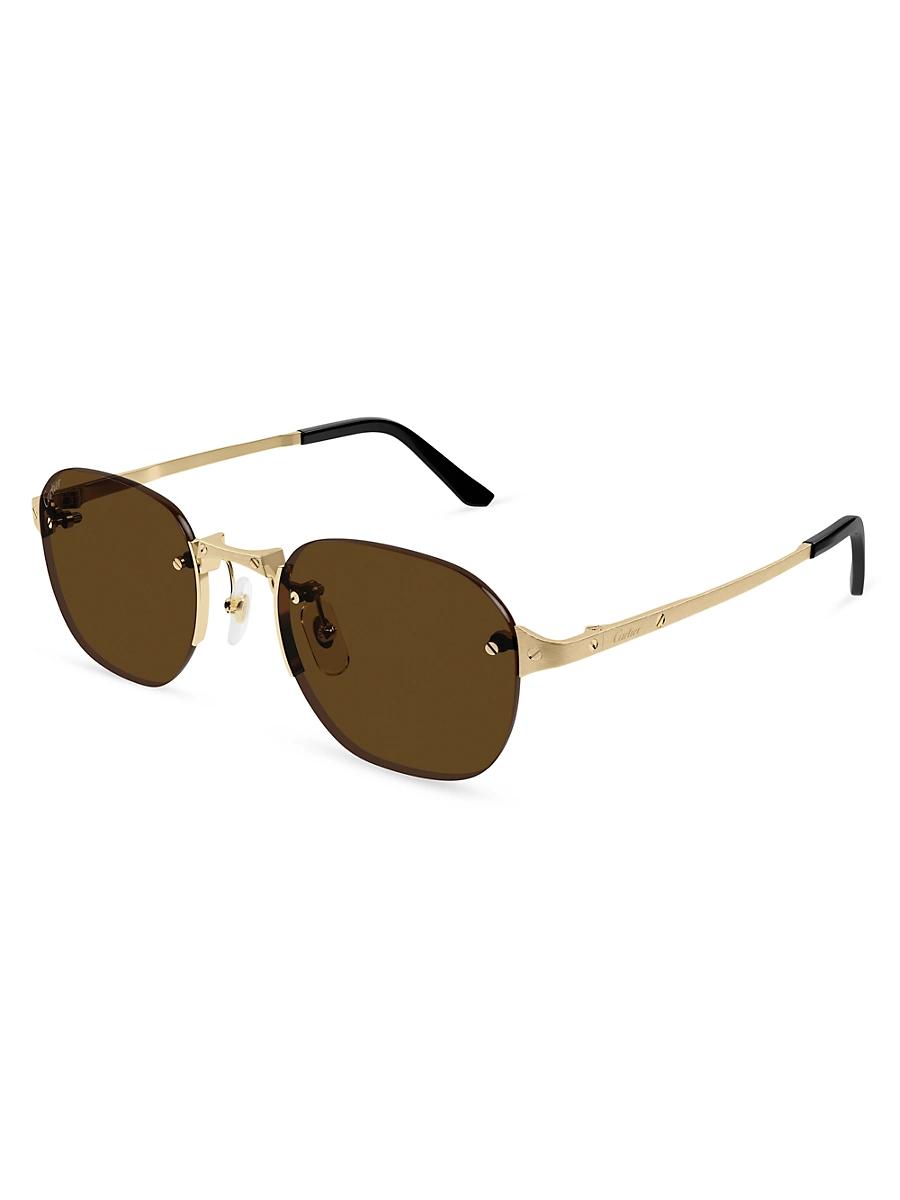 Mens Santos Classic 53MM Round Sunglasses Product Image