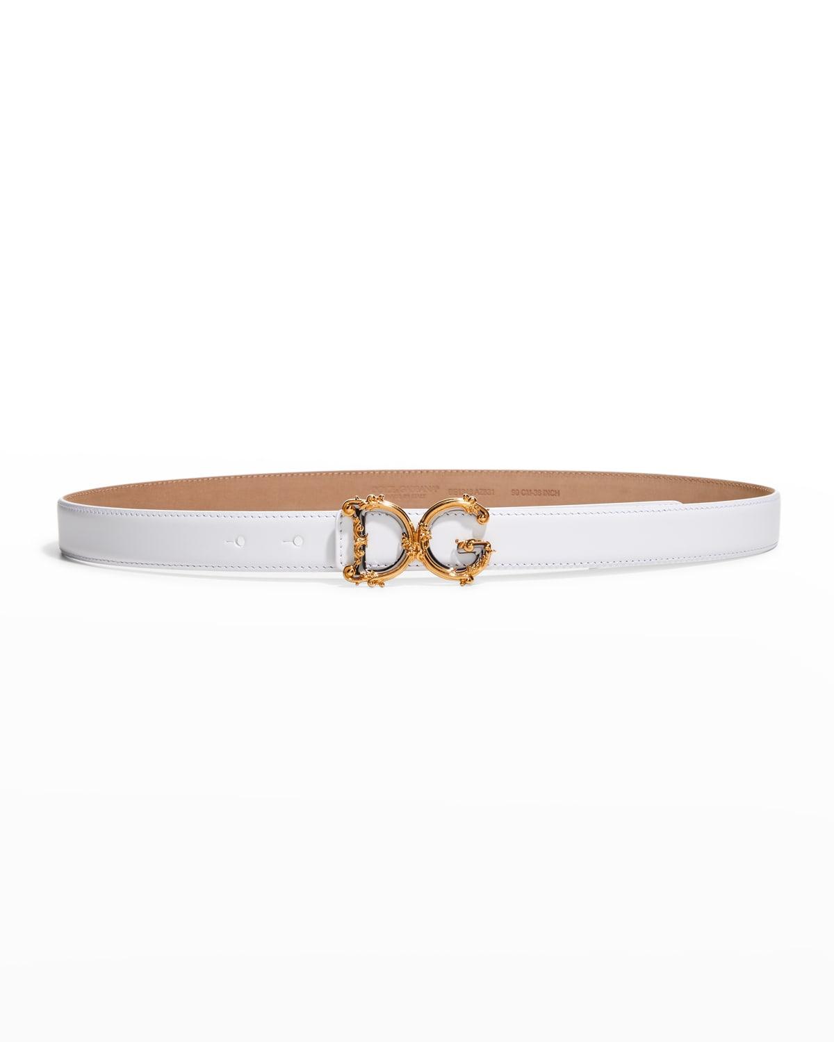 Womens Baroque Logo Leather Belt Product Image