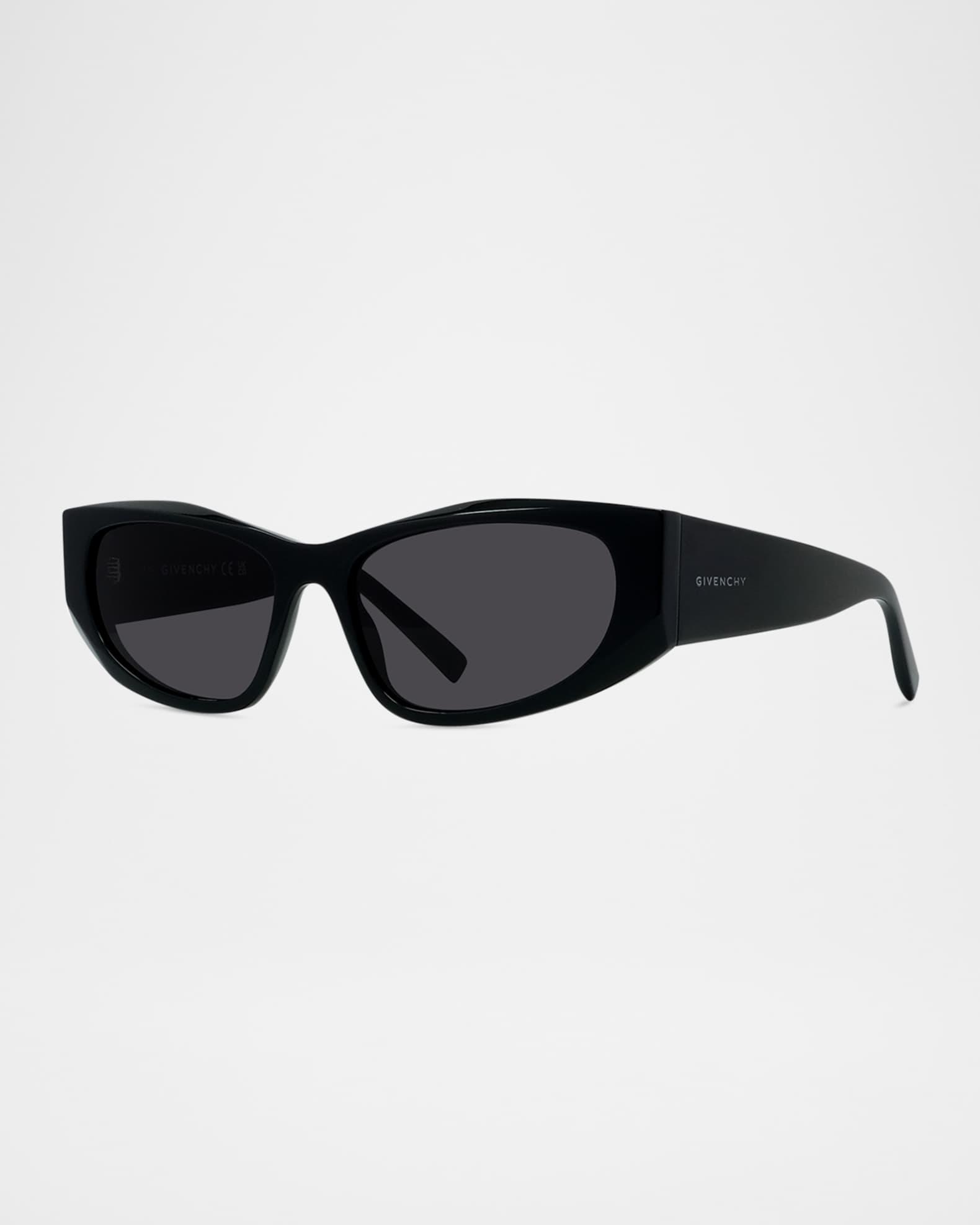 square-frame transparent sunglasses Product Image