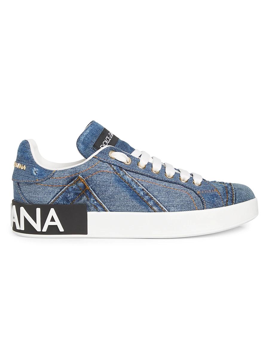 Portofino Denim Patchwork Sneakers Product Image