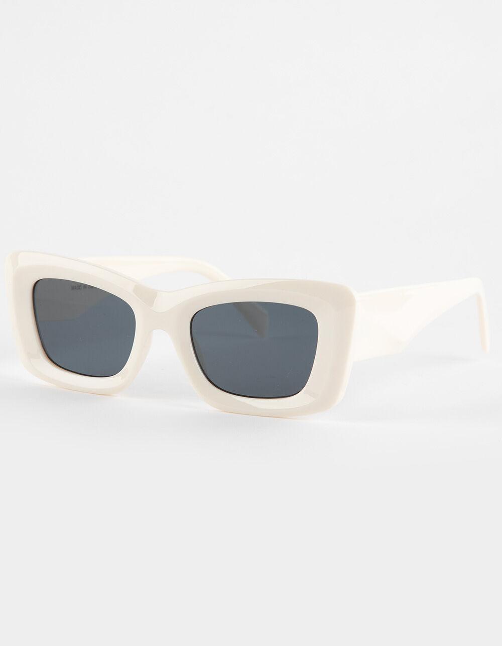 RSQ Oversized Square Sunglasses - CREAM Product Image