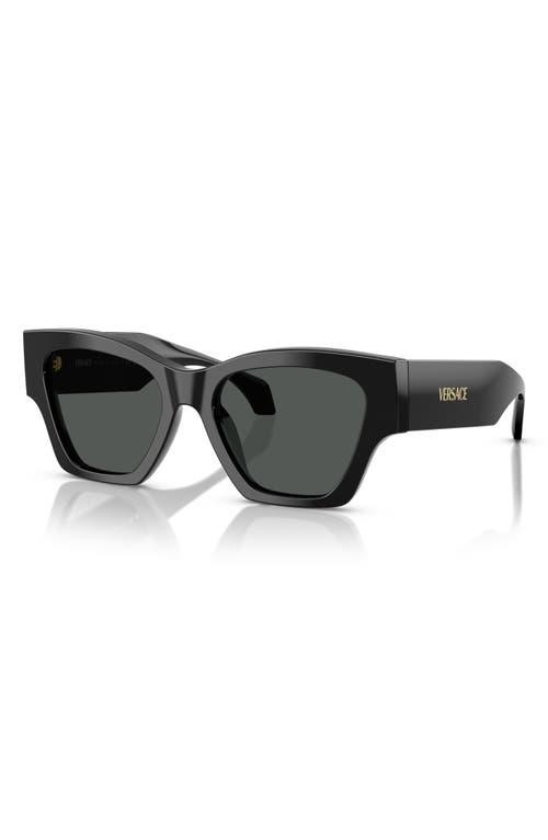VERSACE Ve4492u Square Logo-print Sunglasses In Black Product Image