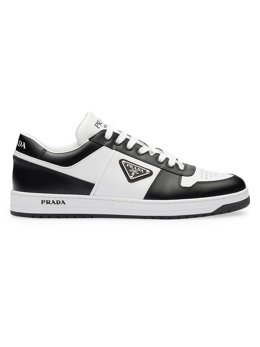 Prada Mens Downtown Leather Sneakers Product Image