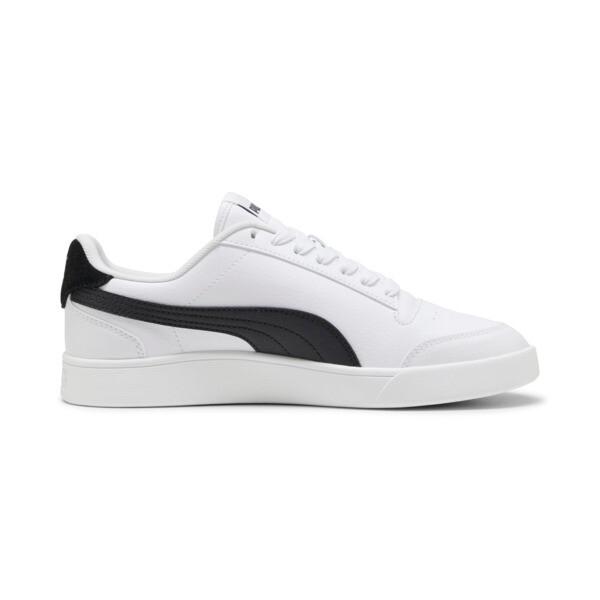 PUMA Shuffle Men's Sneakers in White/Black/Team Gold Product Image
