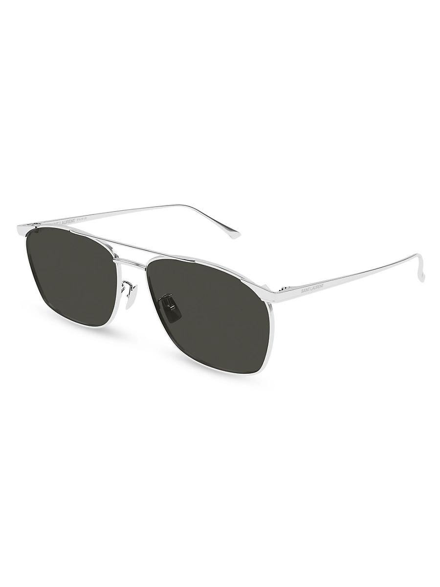 Mens Fashion Metal 57MM Pilot Sunglasses Product Image