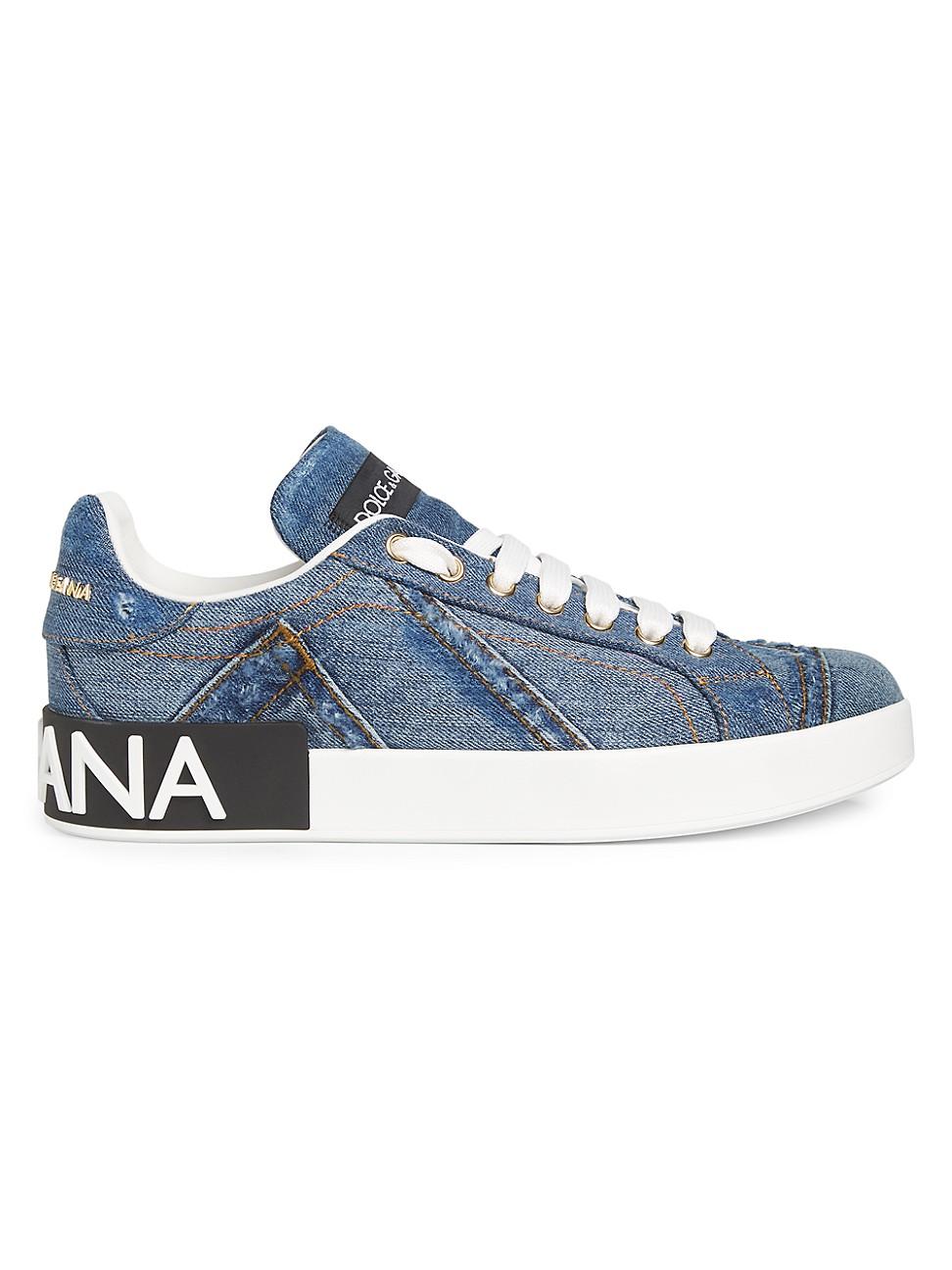 Portofino Denim Patchwork Sneakers Product Image