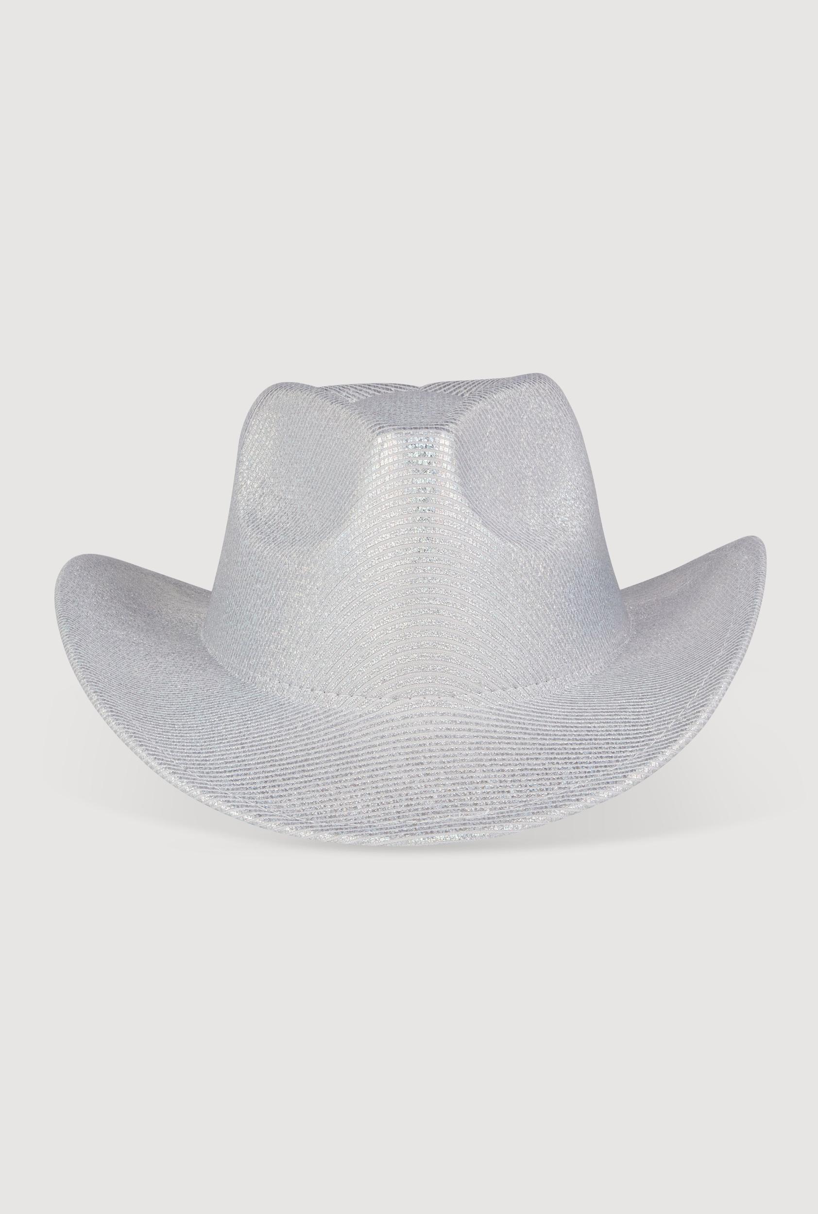Chic Metallic Cowboy Hat Unisex Product Image